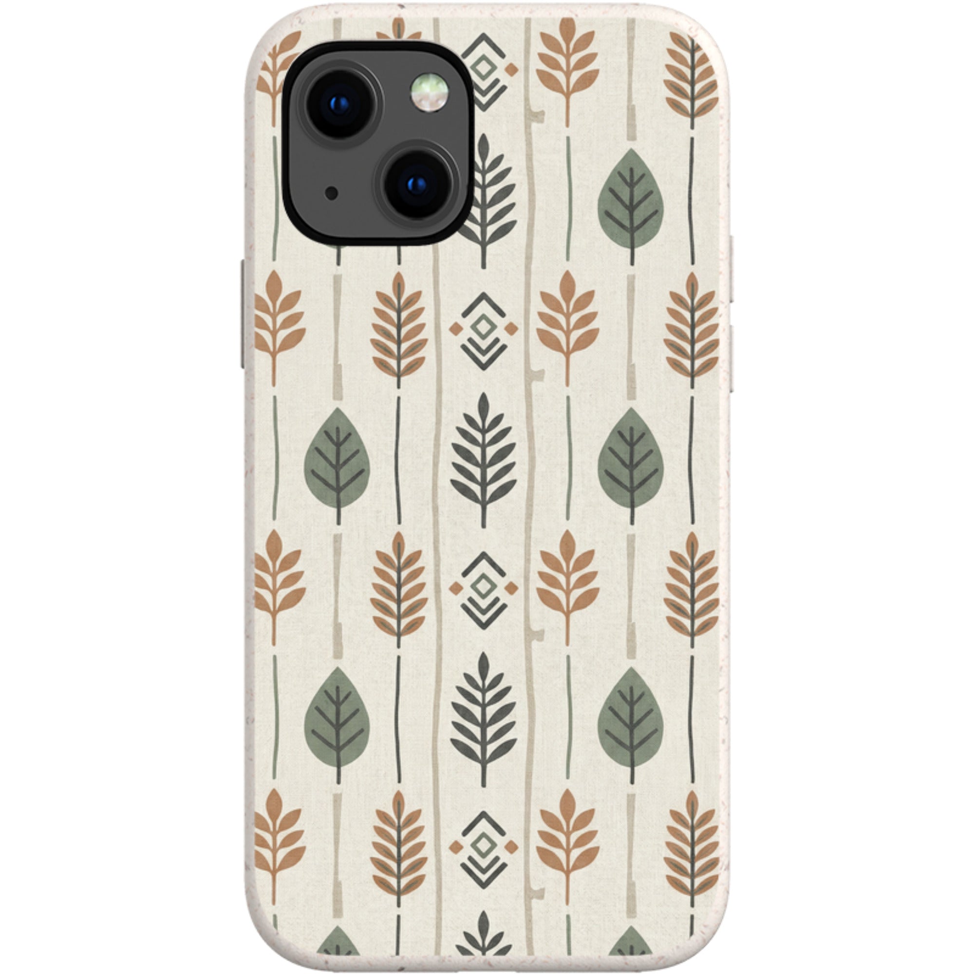 Birch and Linen Pattern by Elsi Vaarala — iPhone 13 iPhone Bio-degradable Case — Finnaij