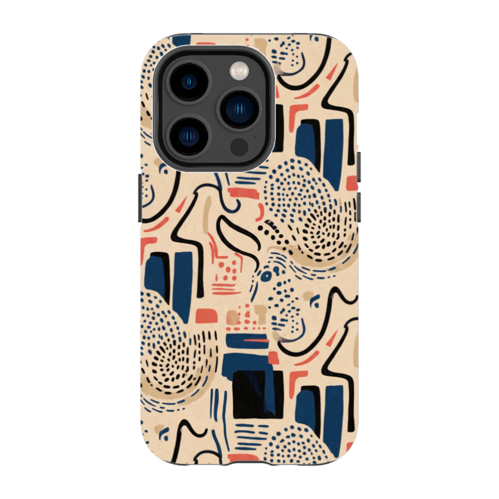 Sandstone Adire by Ada Okoye - iPhone Tough Case