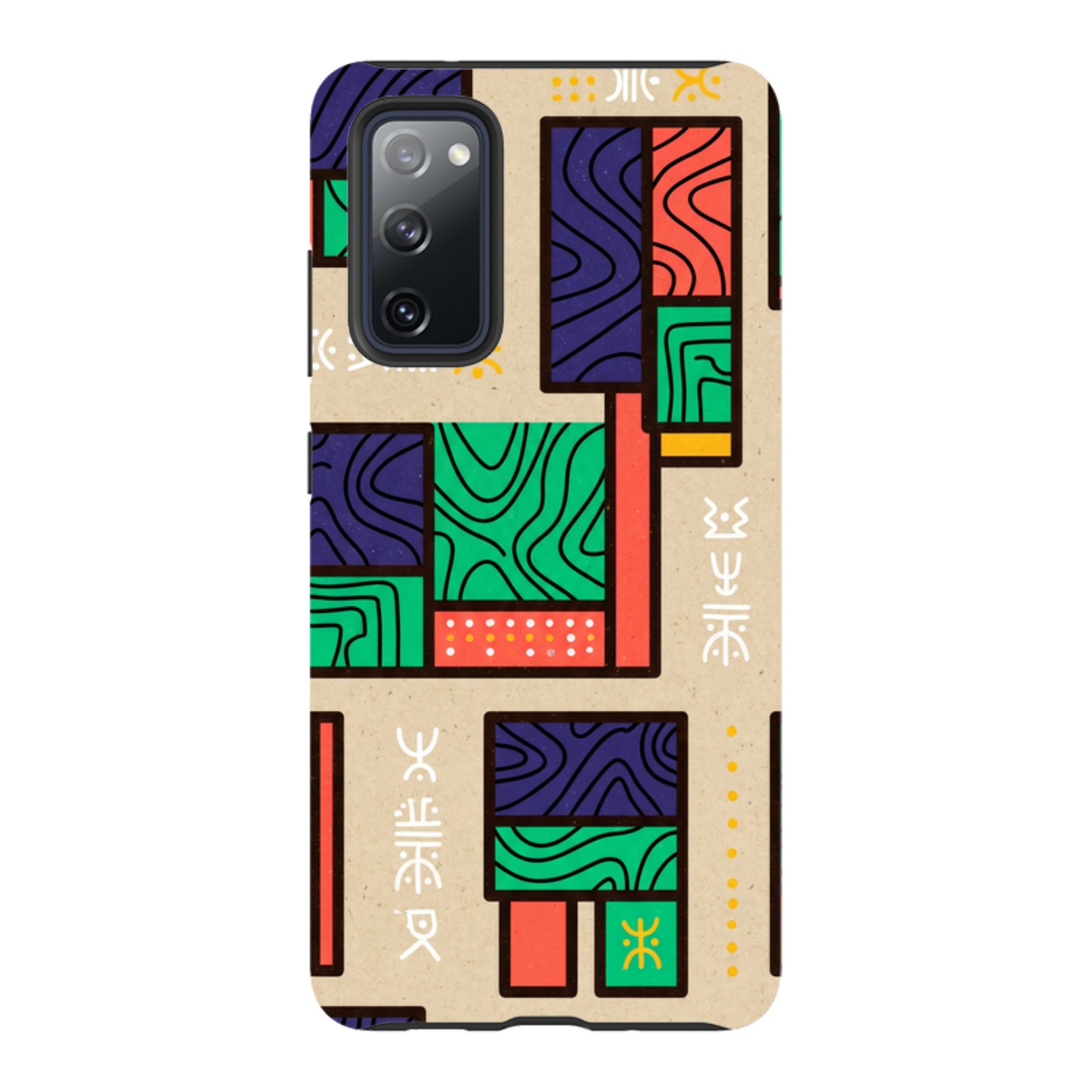 Ankara Blocks on Sand by Ada Okoye - Samsung Tough Case
