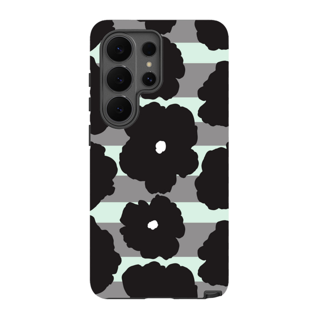 Bold Floral Black Tough Case for Samsung Galaxy — Finnaij