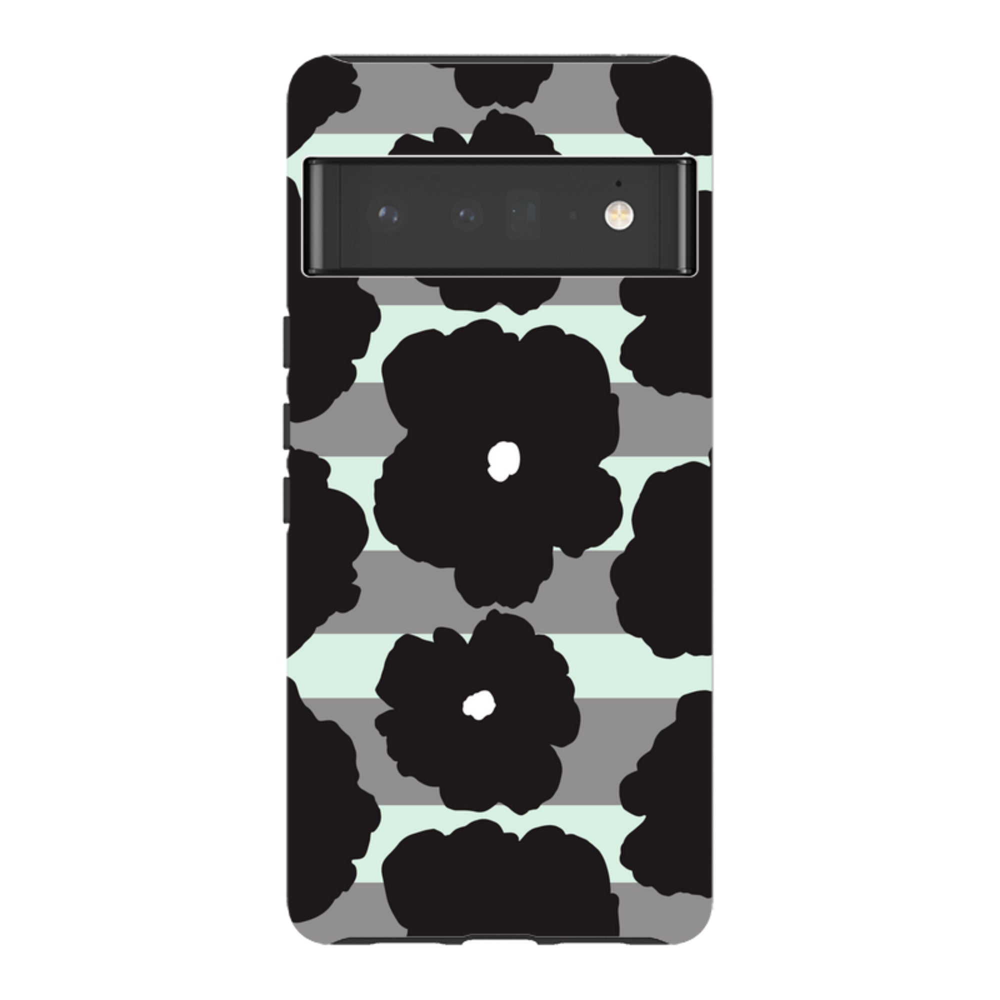 Bold Floral Black — Google Tough Case — Finnaij