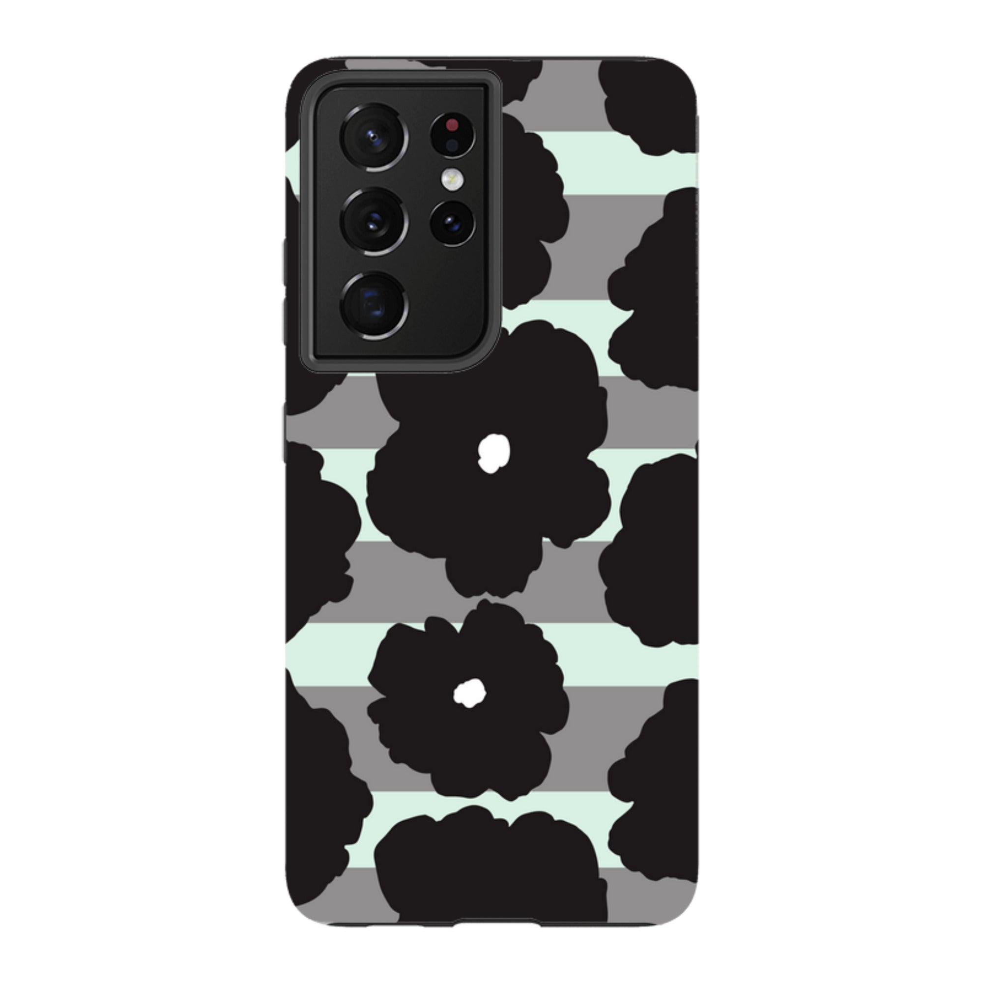Bold Floral Black — Samsung Galaxy Tough Case — Finnaij