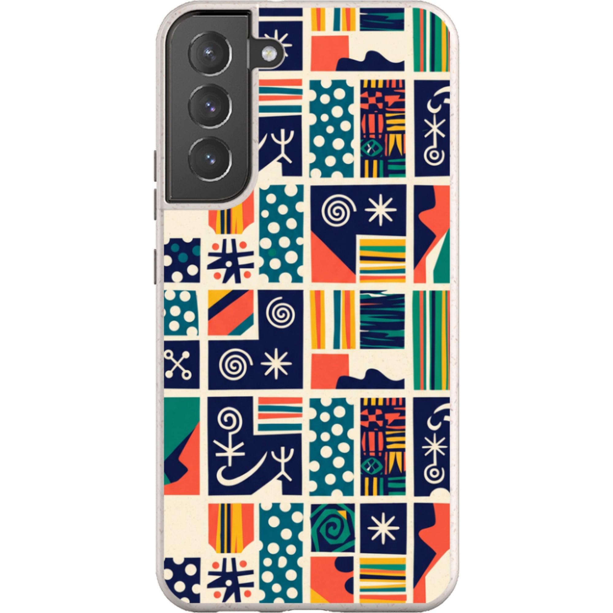 Coastal Indigo Tiles by Ada Okoye — Galaxy Bio-degradable Case for Samsung Galaxy — Finnaij
