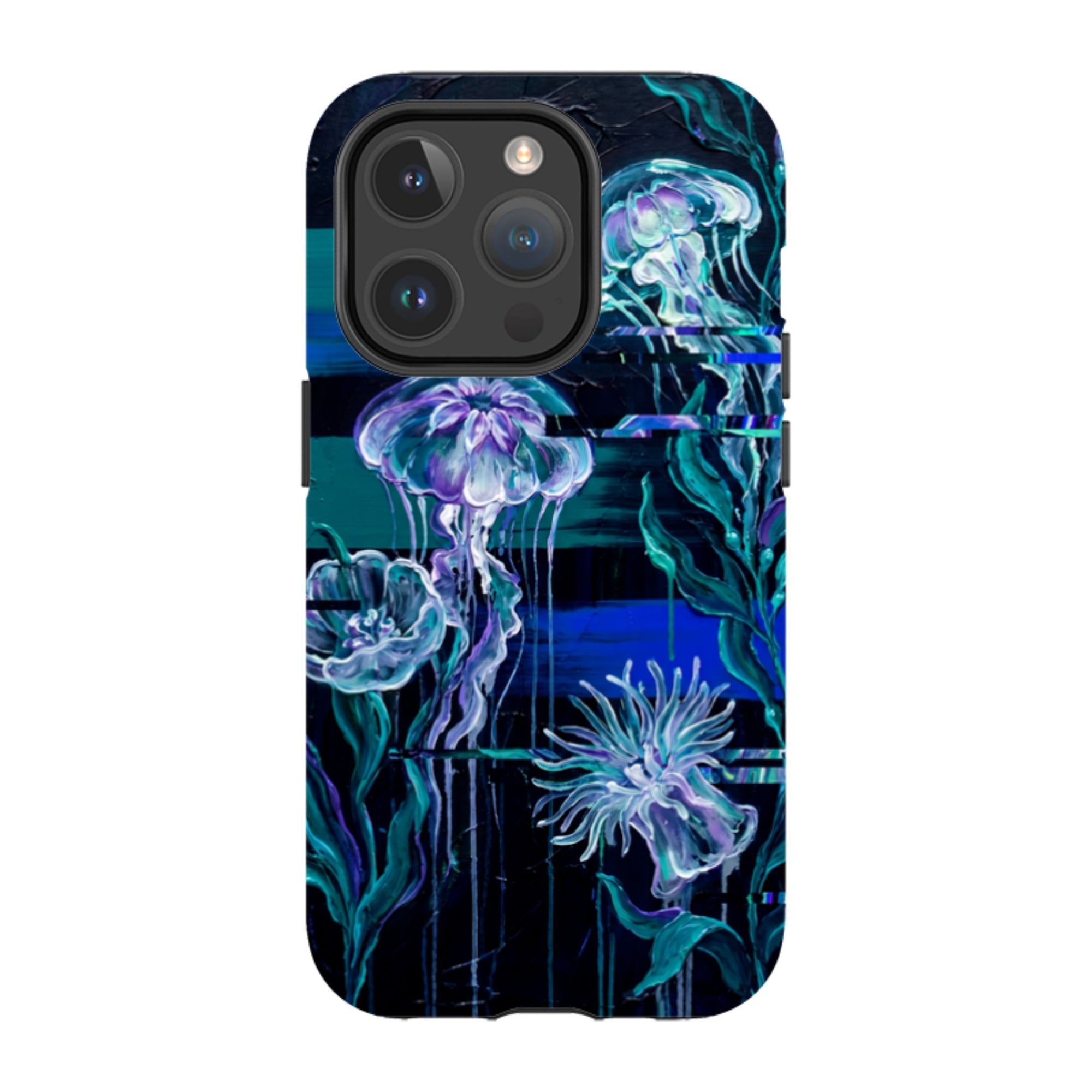 Deep-Sea Underwater Botanical Fantasy by Frida Lövström — iPhone 14 Pro Magsafe Tough Case — Finnaij