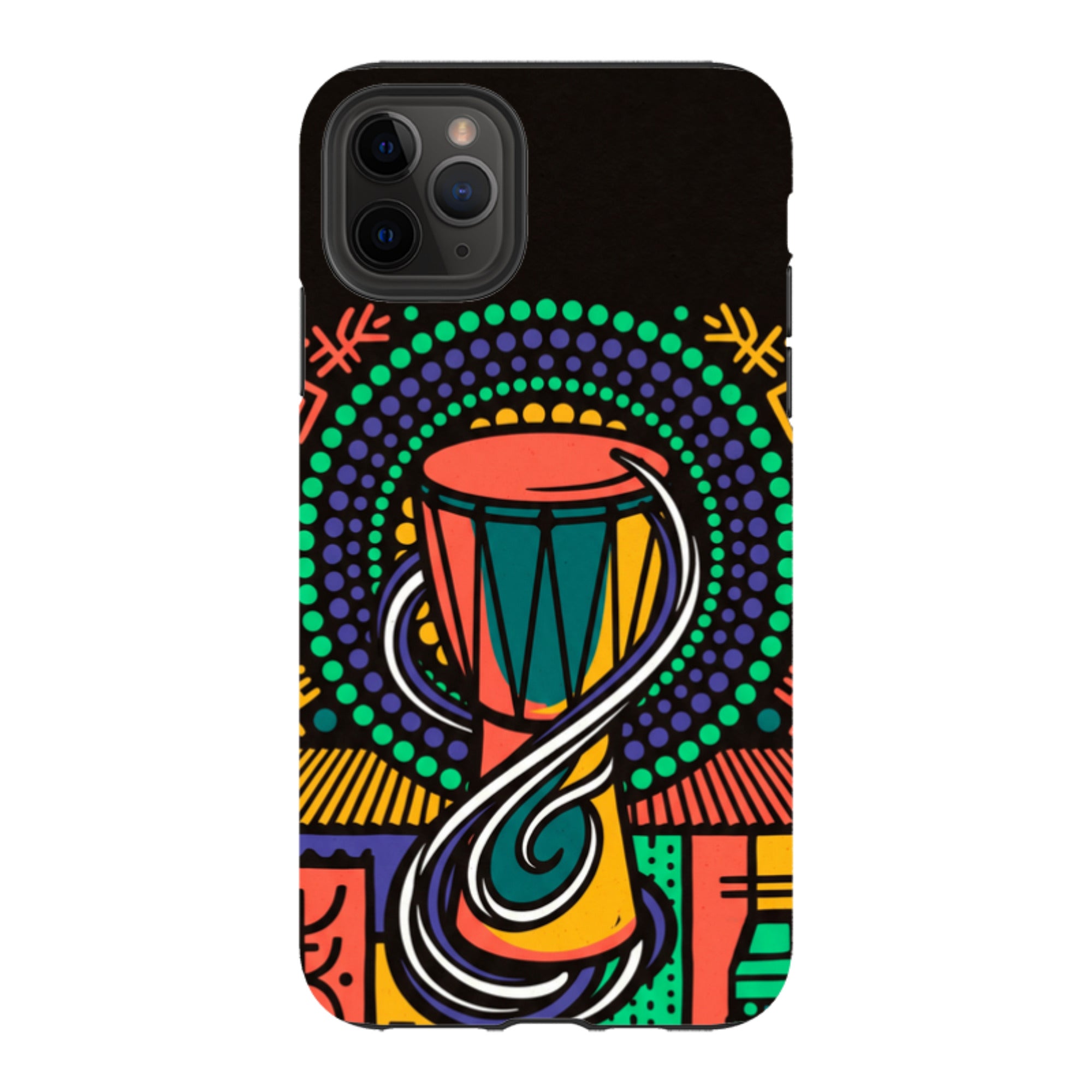 Talking Drum Halo by Ada Okoye - iPhone Tough Case