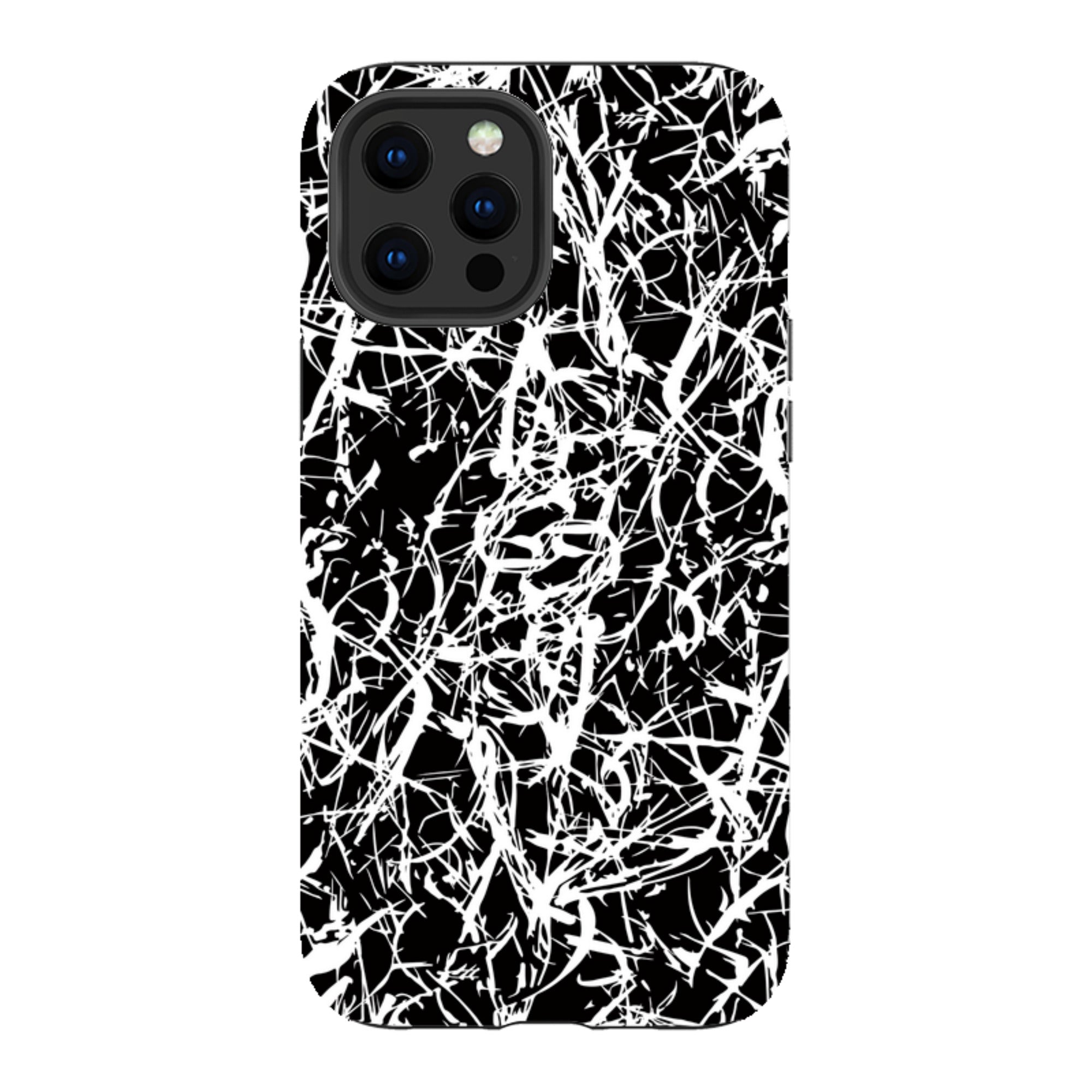 Black-White Grunge - iPhone Tough Case