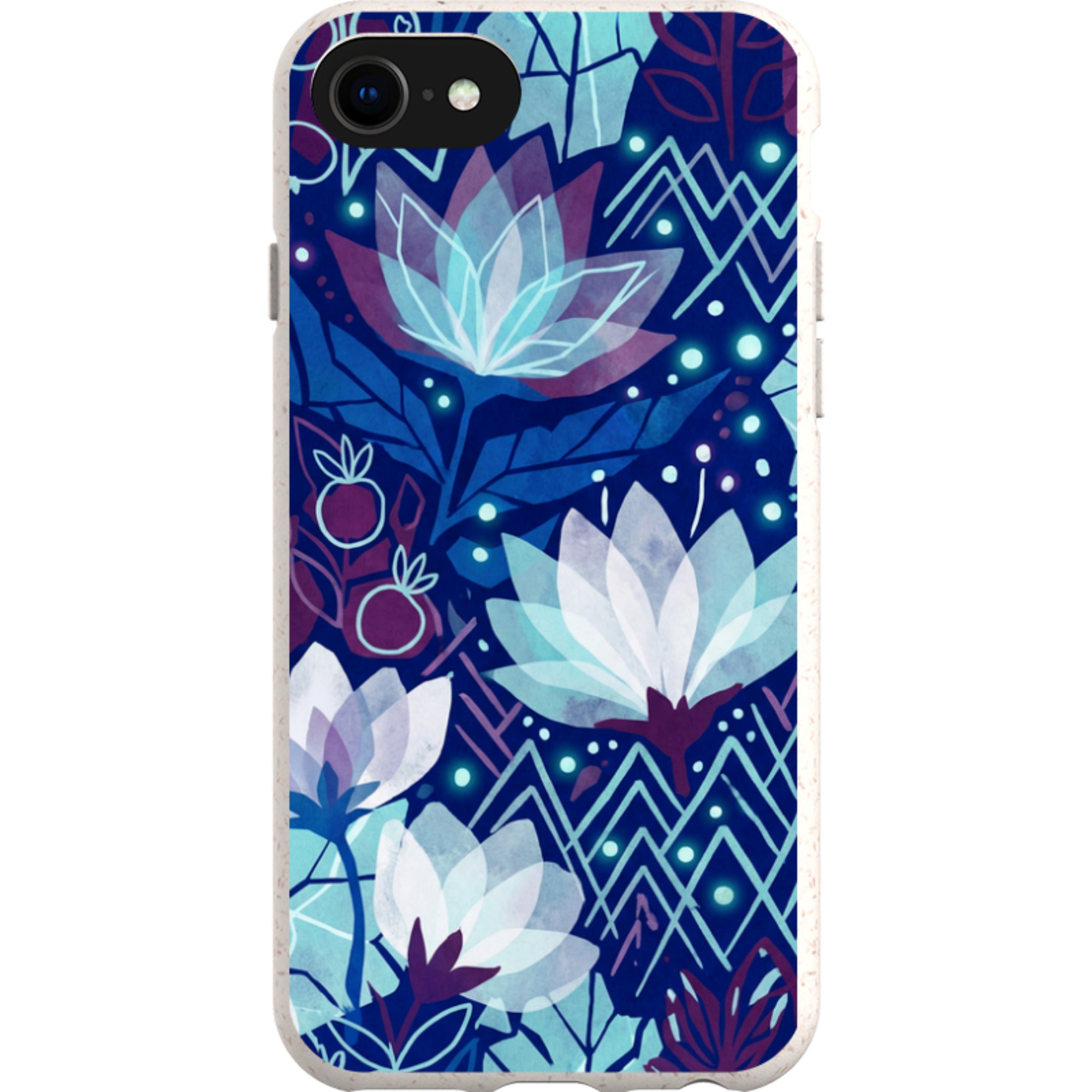 Frozen Lake Petals by Aino Kallio — iPhone SE3 iPhone Bio-degradable Case — Finnaij