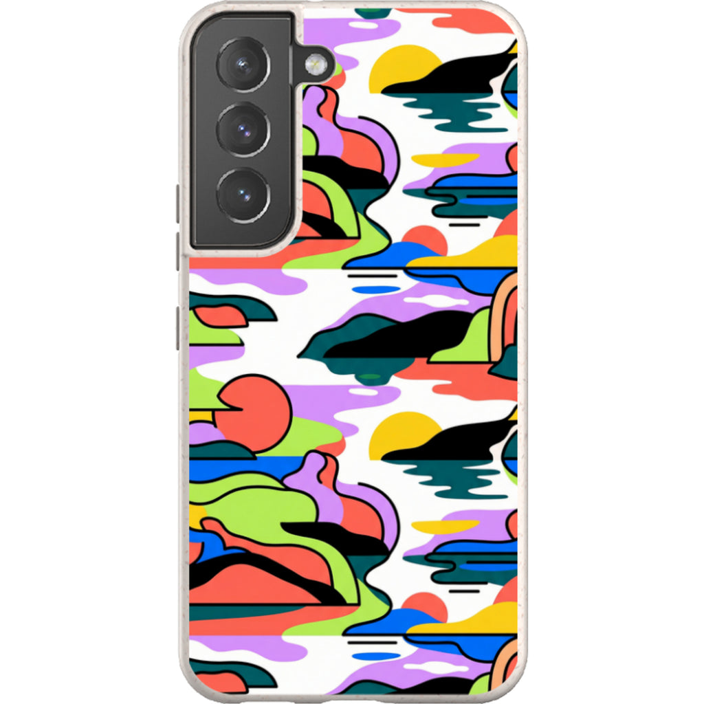 Archipelago Color Motion by Salla Niemi — S22 Samsung Galaxy Bio-degradable Case — Finnaij