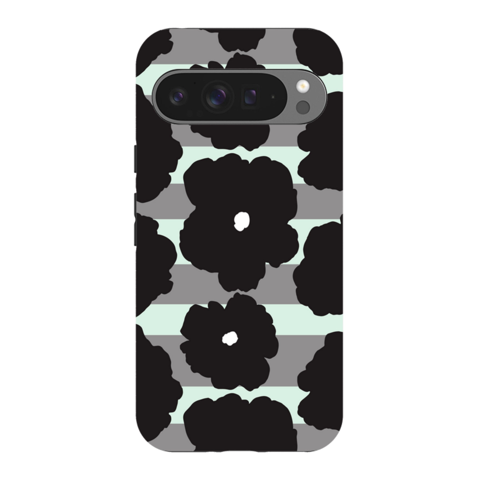 Bold Floral Black — Google Tough Case — Finnaij