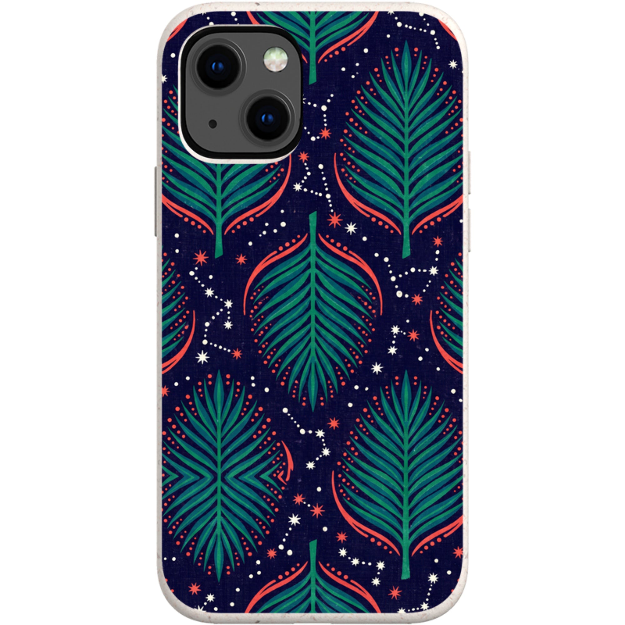 Palm Frond Constellations by Ada Okoye — iPhone 13 Mini iPhone Bio-degradable Case — Finnaij