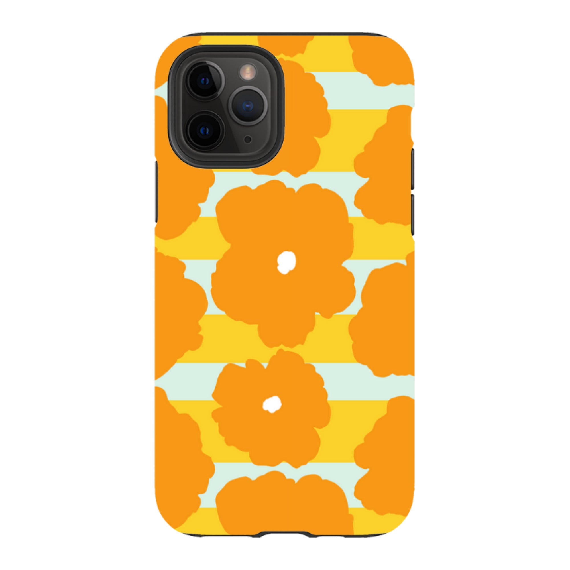 Bold Floral Orange - iPhone Tough Case