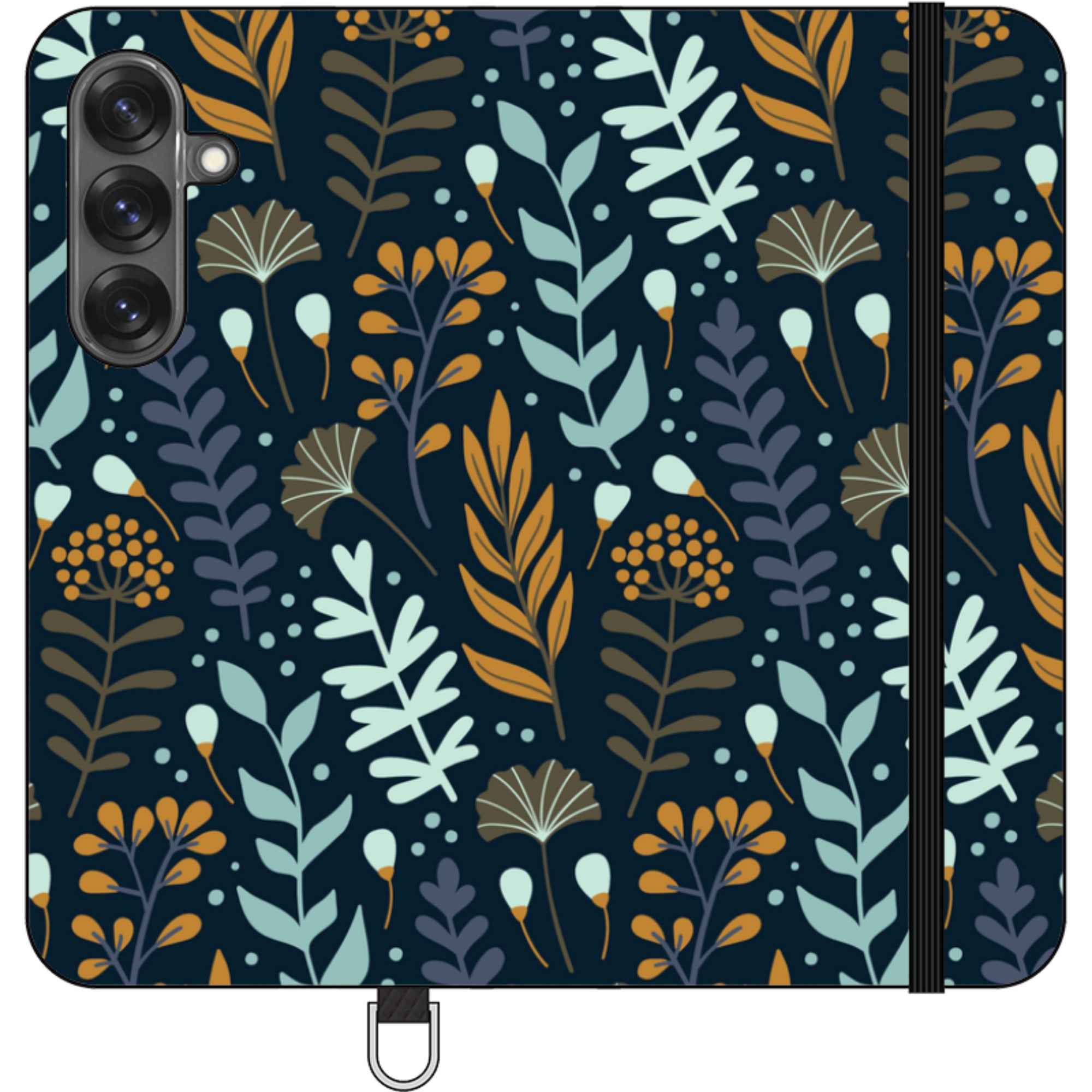 Wild Floral — Apple Vegan Leather Folio Wallet Case — Finnaij