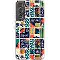 Coastal Indigo Tiles by Ada Okoye — S22 Samsung Galaxy Bio-degradable Case — Finnaij