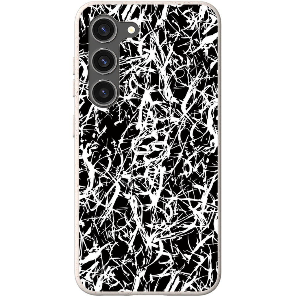 Black-White Grunge — Samsung Galaxy Bio-degradable Case — Finnaij