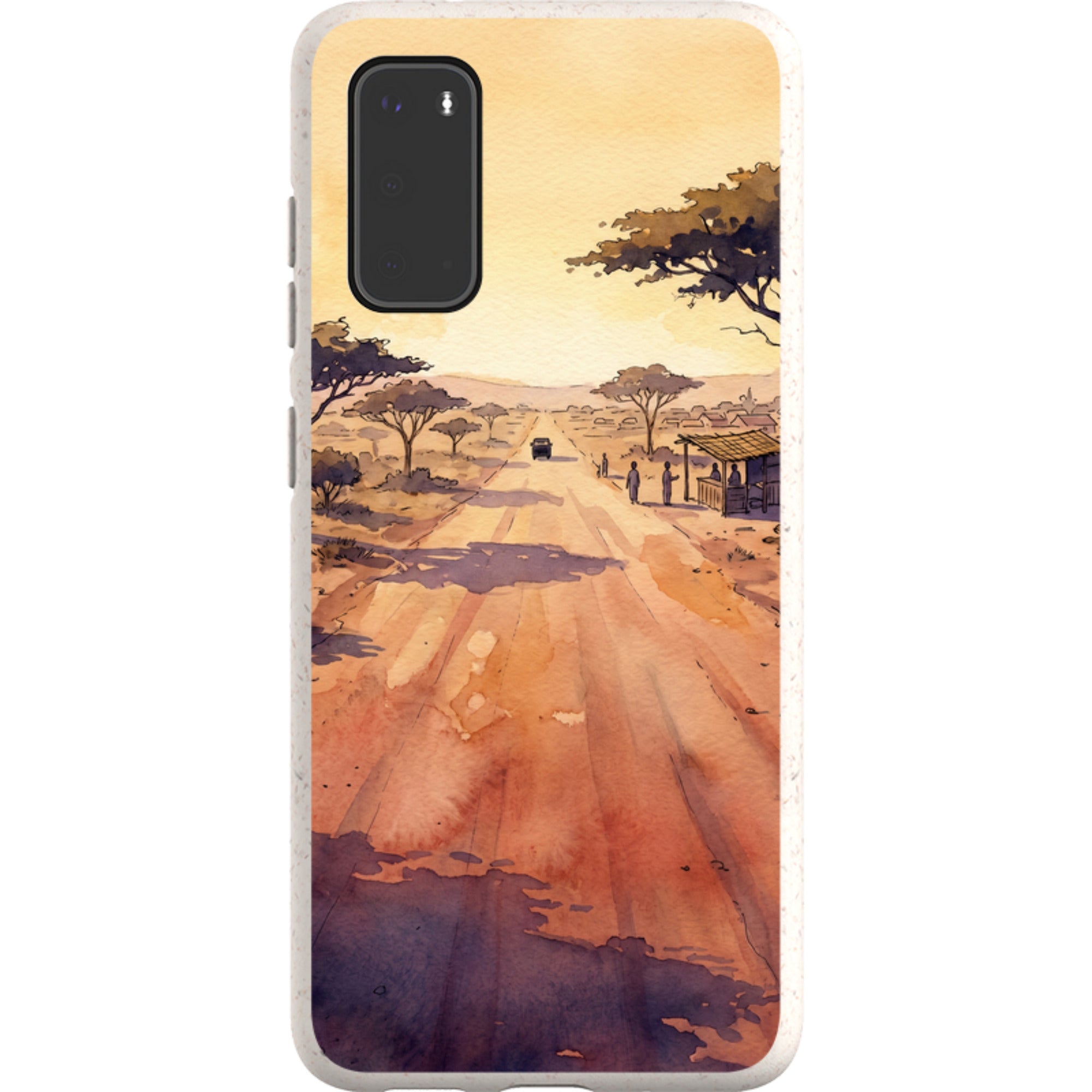 Laterite Road Golden Hour by Tobi Akinyemi — Galaxy Bio-degradable Case for Samsung Galaxy — Finnaij