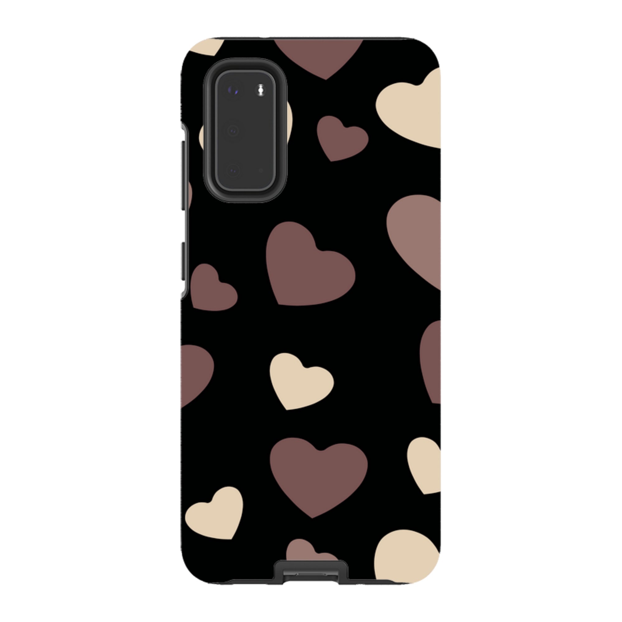 White & Black Hearts - Samsung Tough Case