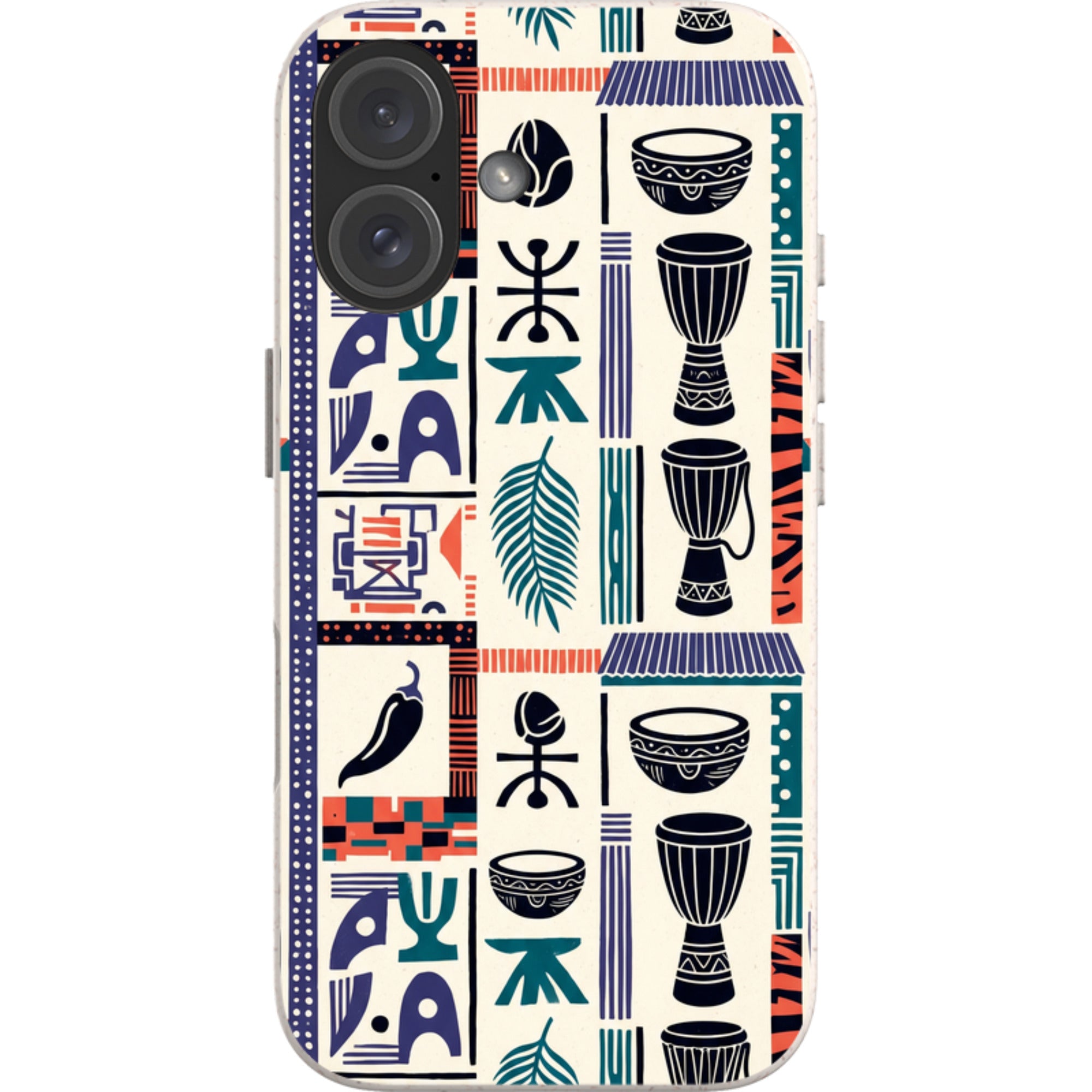 Market Day Icons by Ada Okoye — iPhone 16 iPhone Bio-degradable Case — Finnaij
