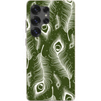 Feathers in Bloom Army Green Bio-degradable Case for Samsung Galaxy — Finnaij