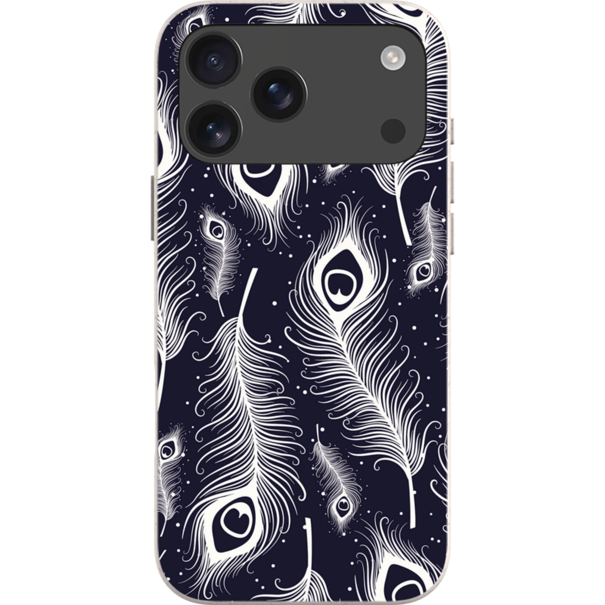Feathers in Bloom — iPhone 17 Pro Max iPhone Bio-degradable Case — Finnaij