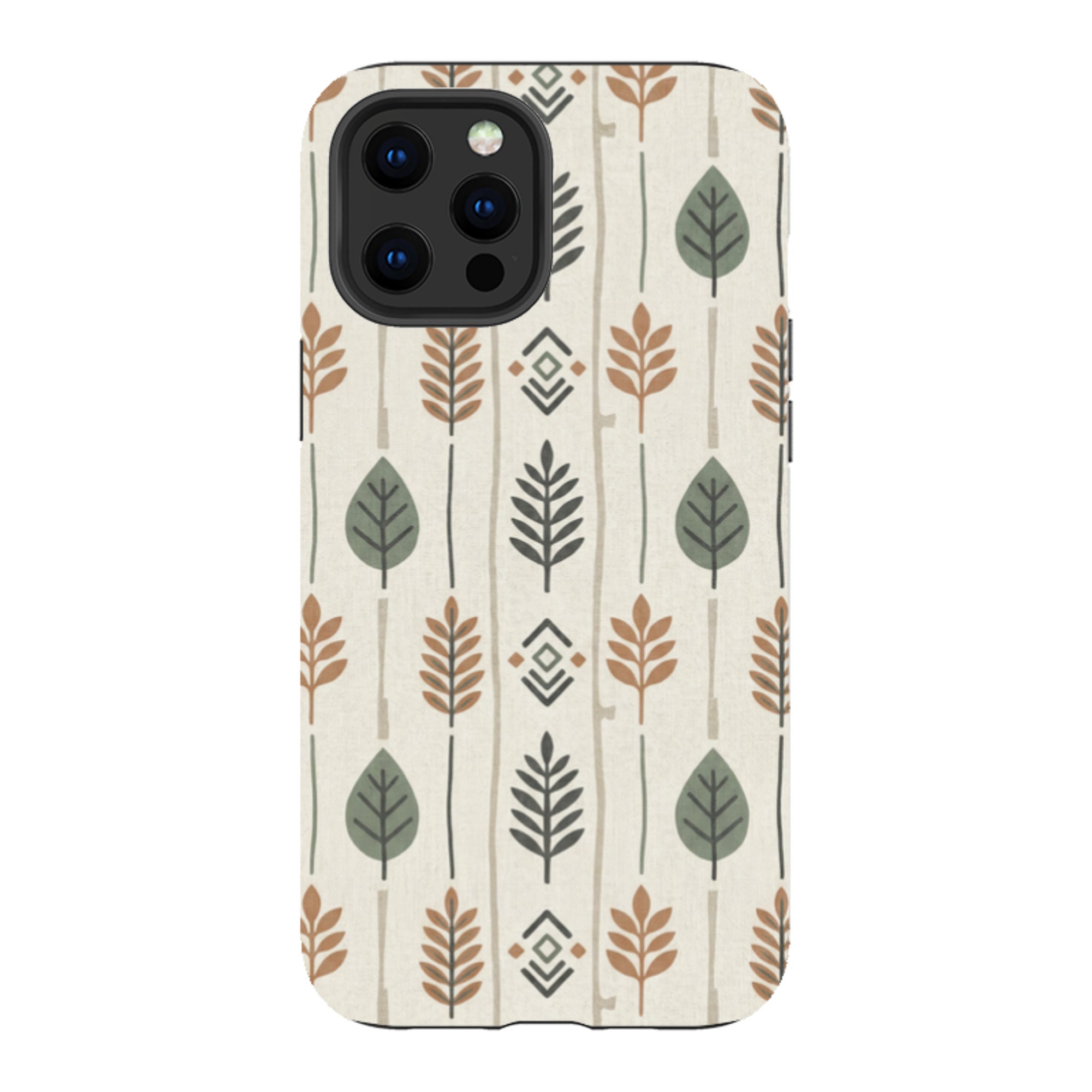 Birch and Linen Pattern by Elsi Vaarala - iPhone Tough Case