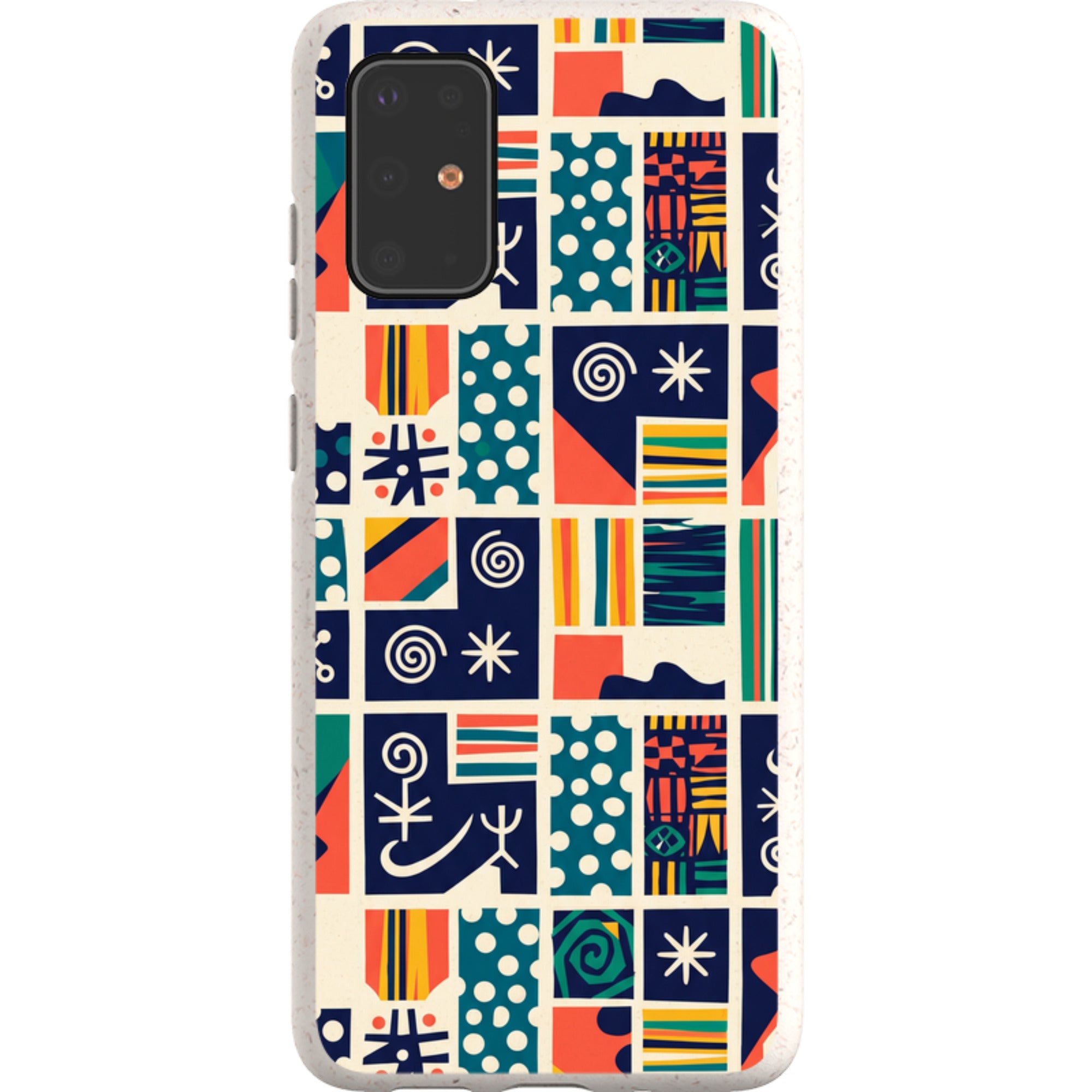 Coastal Indigo Tiles by Ada Okoye — Galaxy Bio-degradable Case for Samsung Galaxy — Finnaij