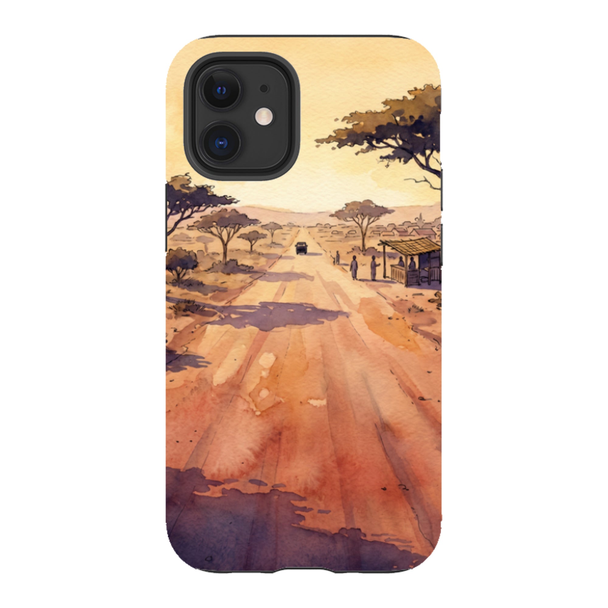Laterite Road Golden Hour by Tobi Akinyemi - iPhone Tough Case