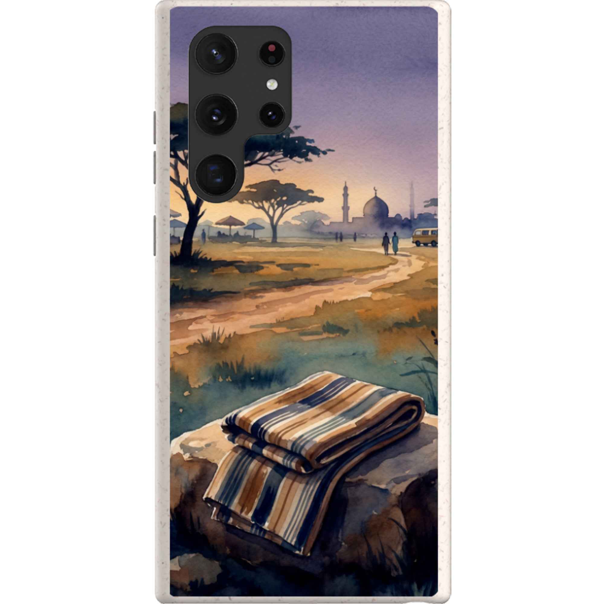 Aso-Oke Accent in the Landscape by Tobi Akinyemi - Samsung Galaxy Bio-degradable Case