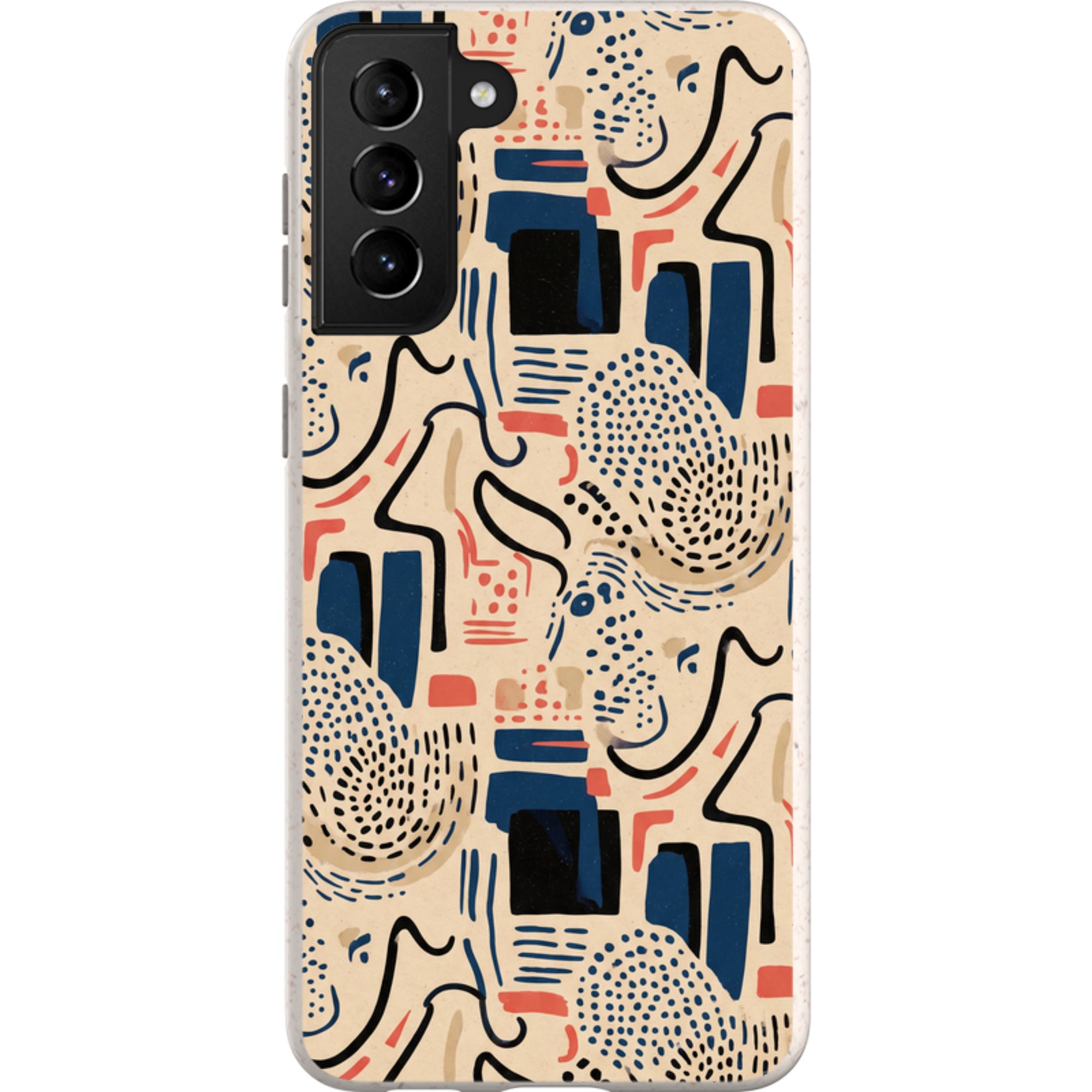 Sandstone Adire by Ada Okoye — Galaxy Bio-degradable Case for Samsung Galaxy — Finnaij