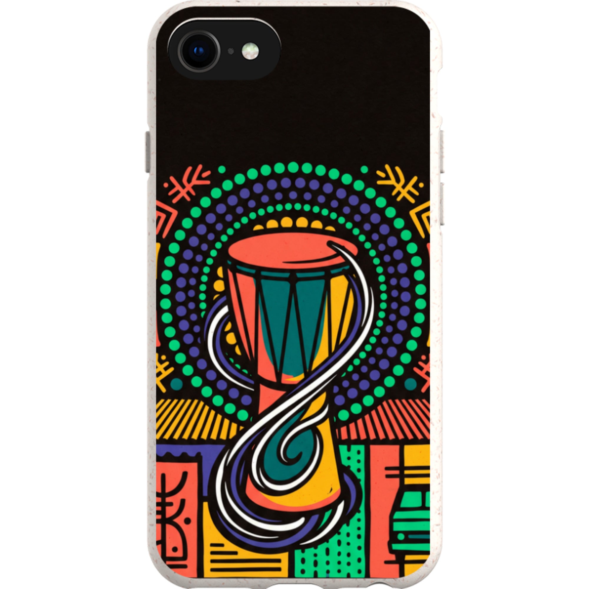 Talking Drum Halo by Ada Okoye — iPhone SE3 iPhone Bio-degradable Case — Finnaij