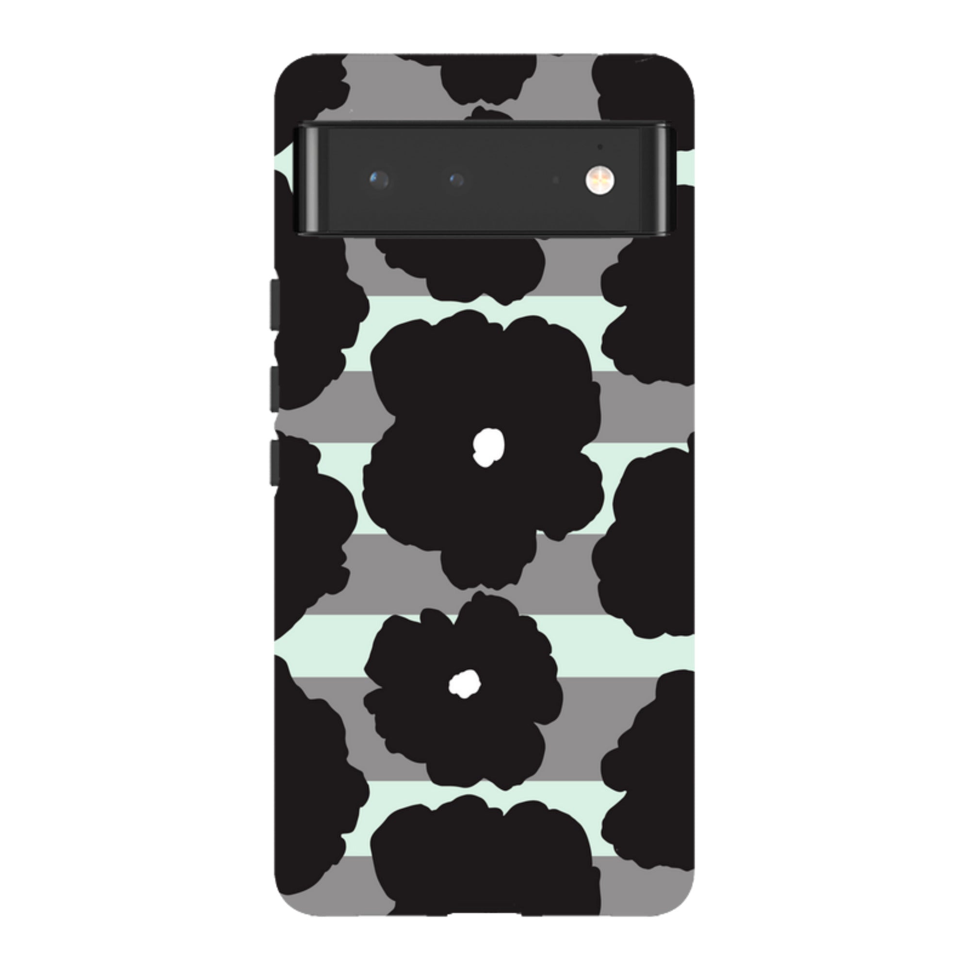 Bold Floral Black — Google Tough Case — Finnaij