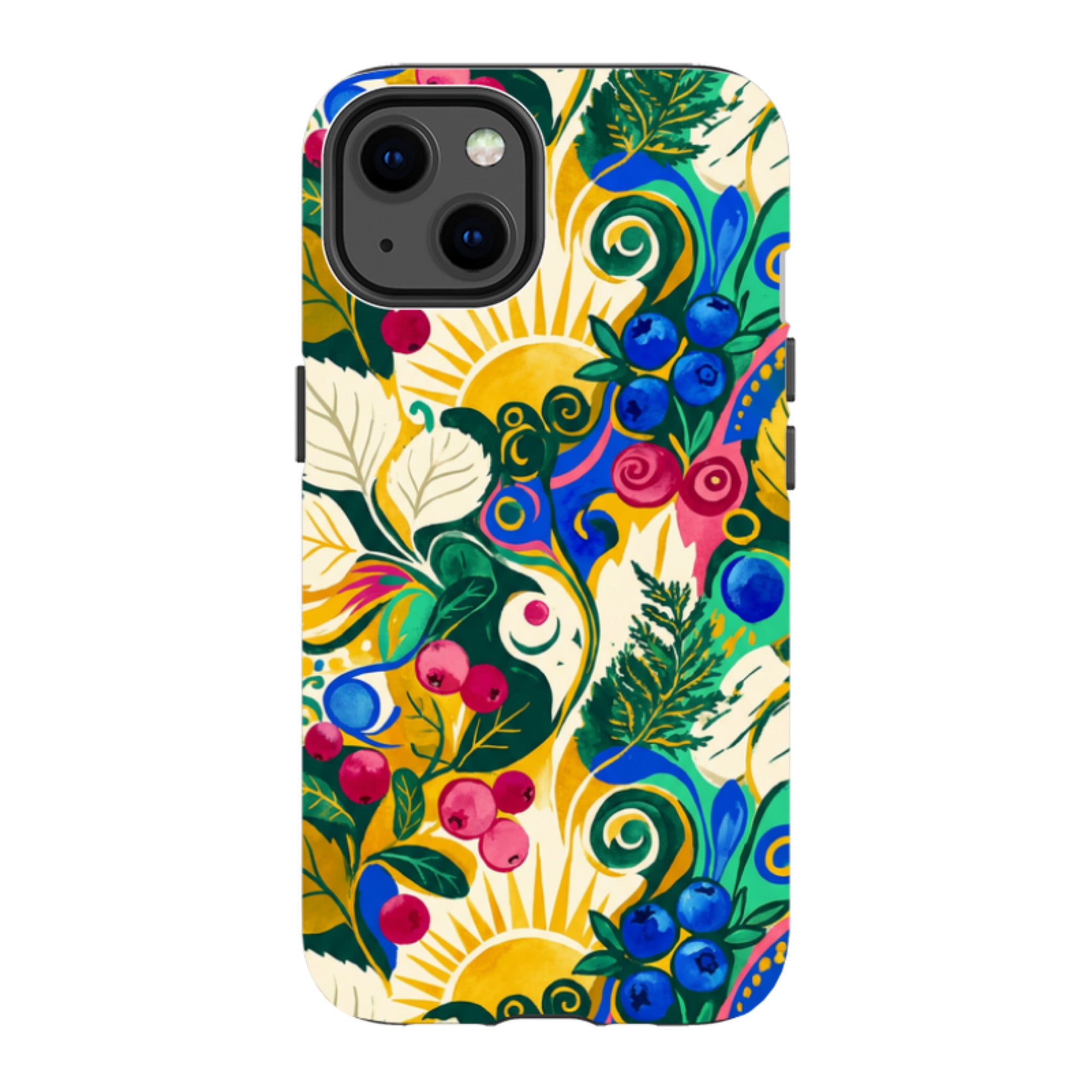 Berry Meadow Glow by Aino Kallio — Apple iPhone Tough Case — Finnaij