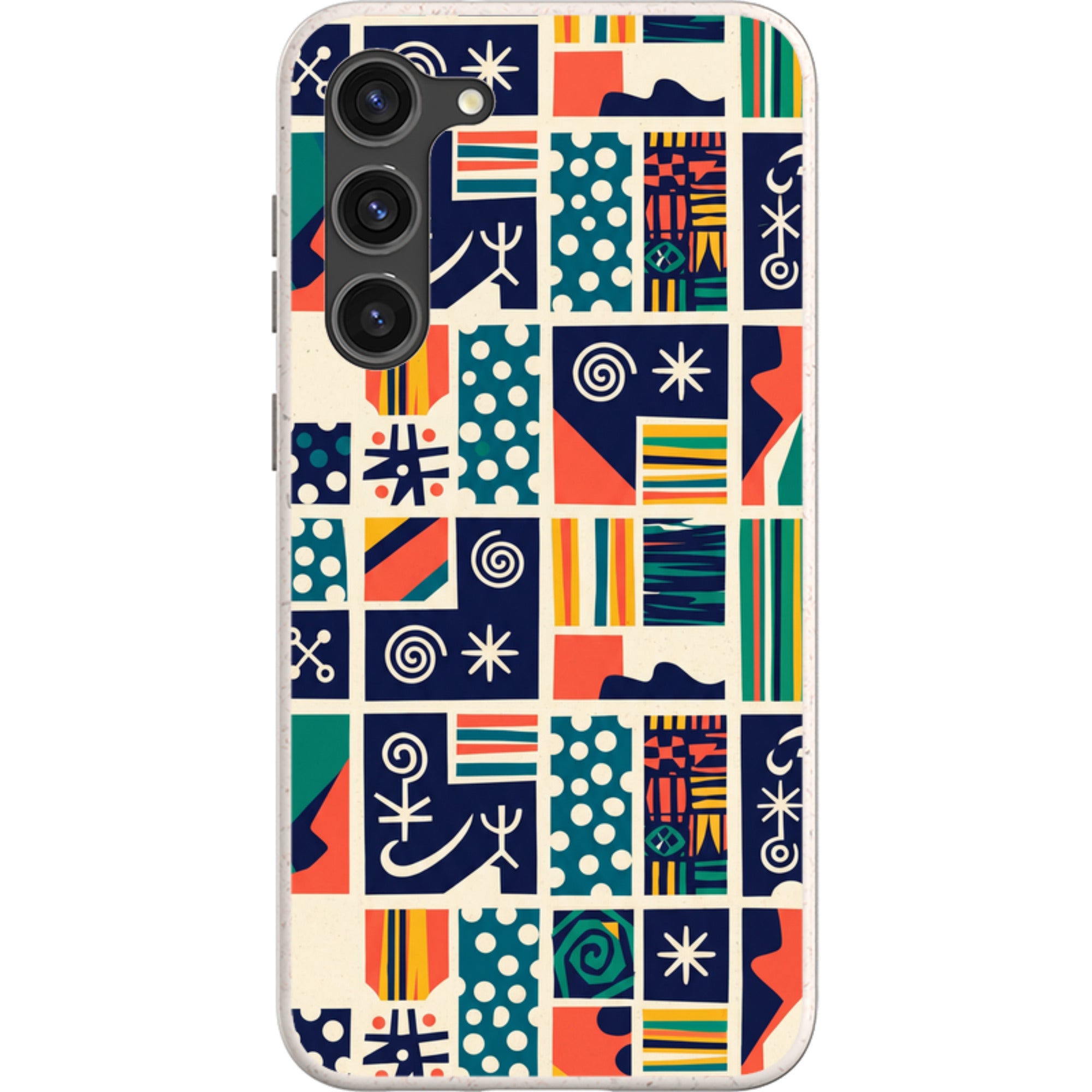 Coastal Indigo Tiles by Ada Okoye — Galaxy Bio-degradable Case for Samsung Galaxy — Finnaij