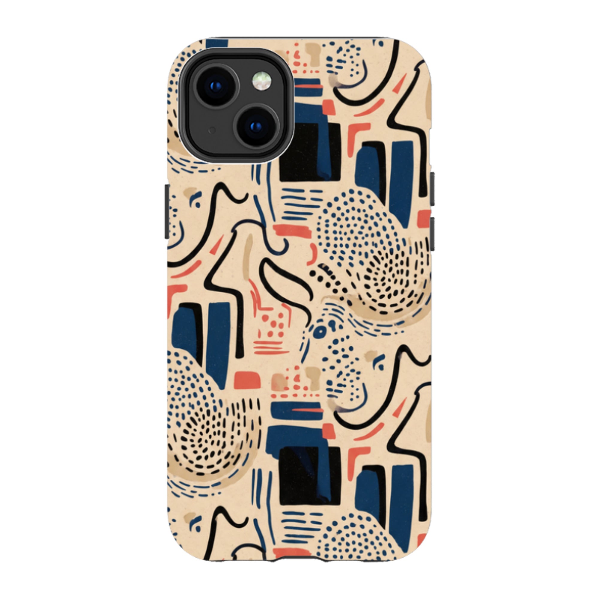 Sandstone Adire by Ada Okoye - iPhone Tough Case