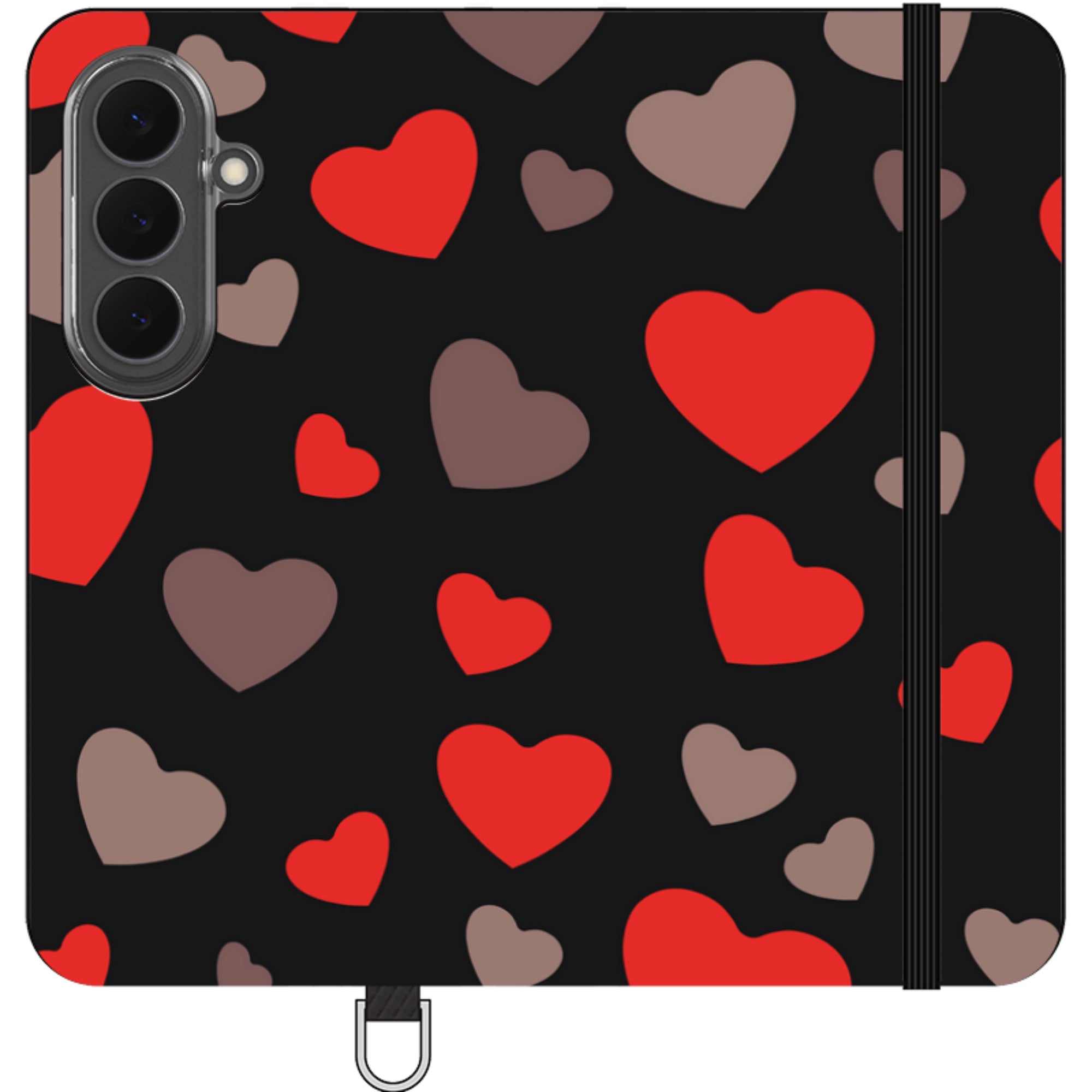 Red Hearts — Folio Wallet Case — Finnaij