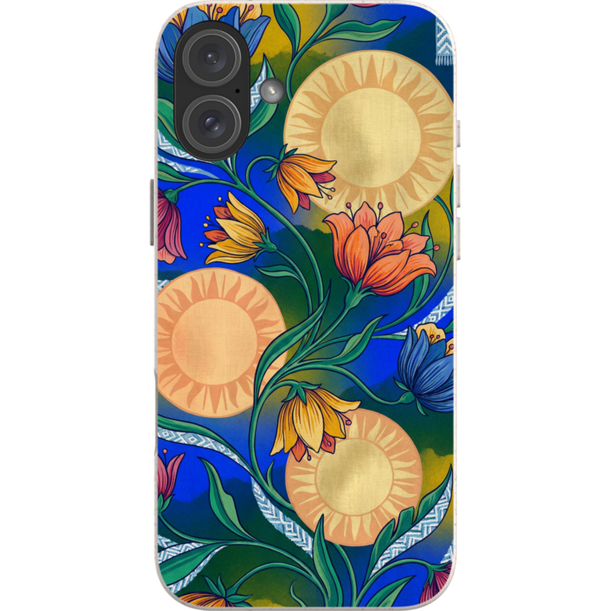 Midnight Sun Garden by Aino Kallio — iPhone 16 Plus iPhone Bio-degradable Case — Finnaij