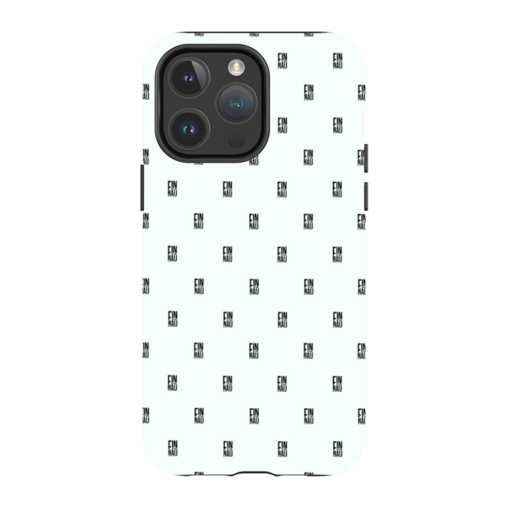 Monogram Snow — iPhone 14 Pro Max Magsafe Tough Case — Finnaij