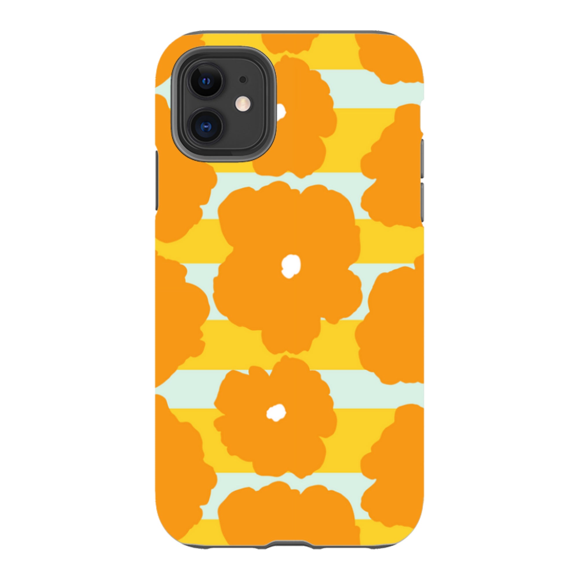 Bold Floral Orange - iPhone Tough Case