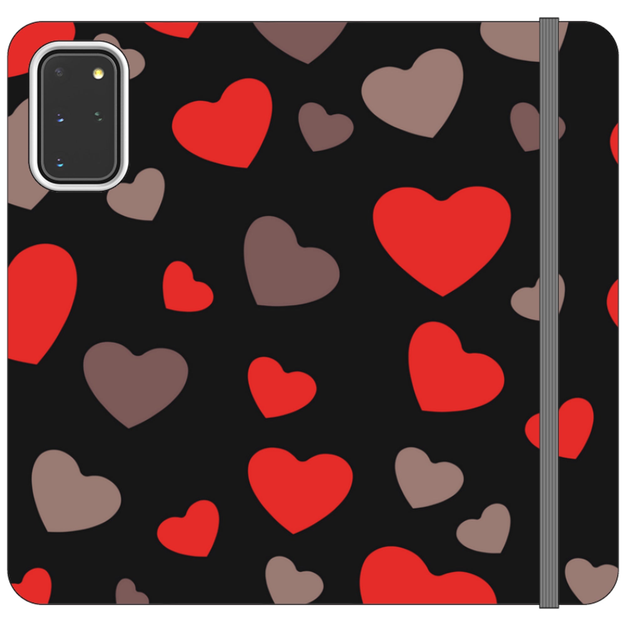 Red Hearts — Folio Wallet Case — Finnaij
