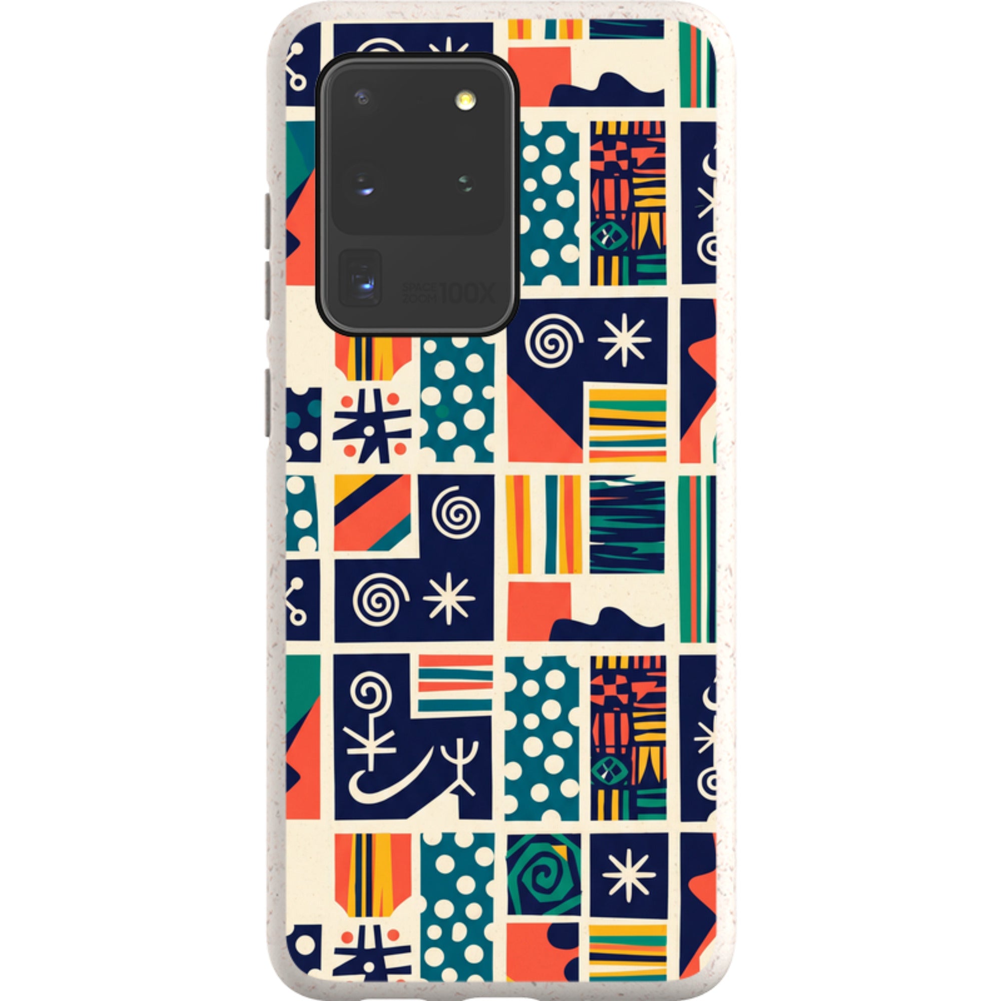Coastal Indigo Tiles by Ada Okoye — Galaxy Bio-degradable Case for Samsung Galaxy — Finnaij