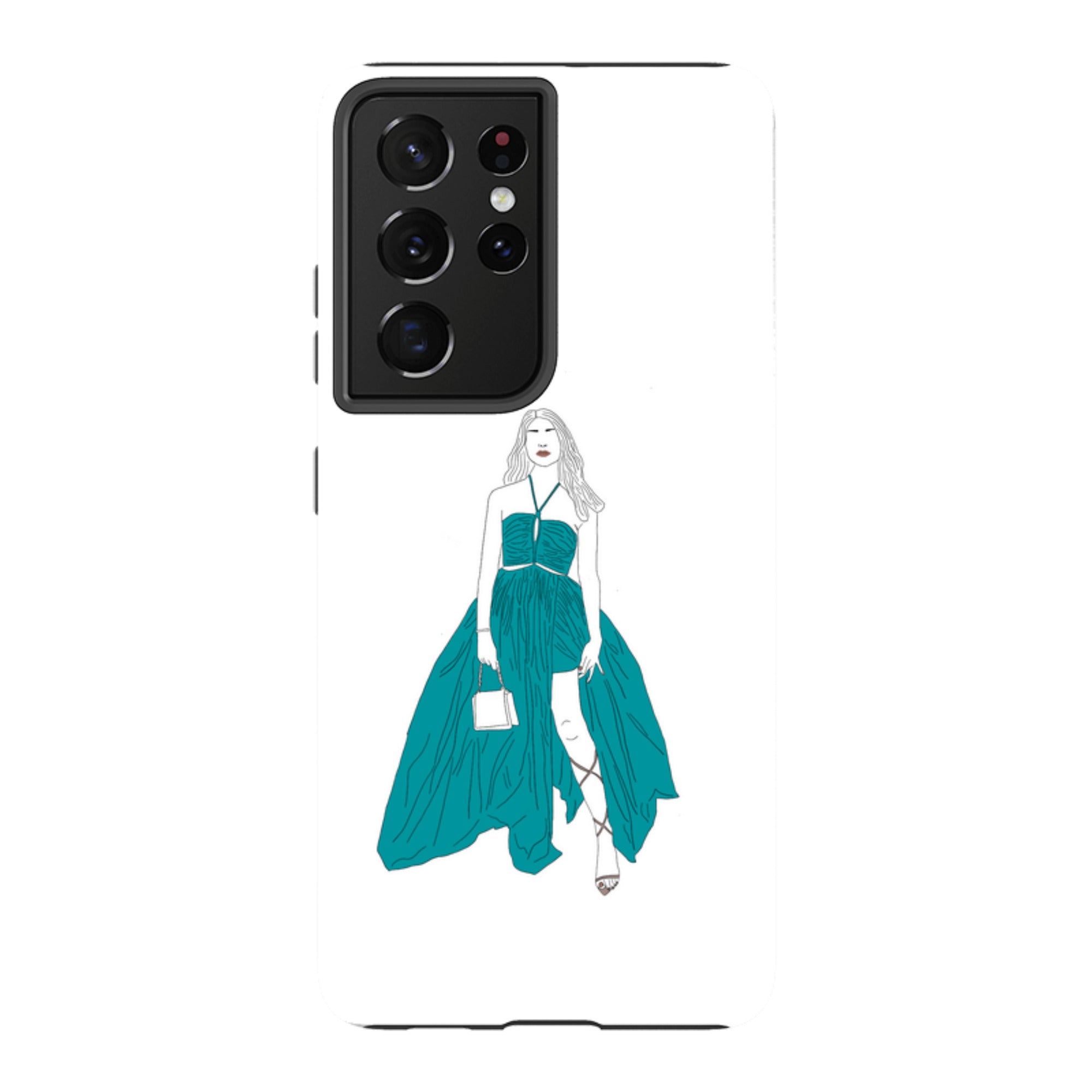 Blue Dress by Keagan Haight — Samsung Galaxy Tough Case — Finnaij