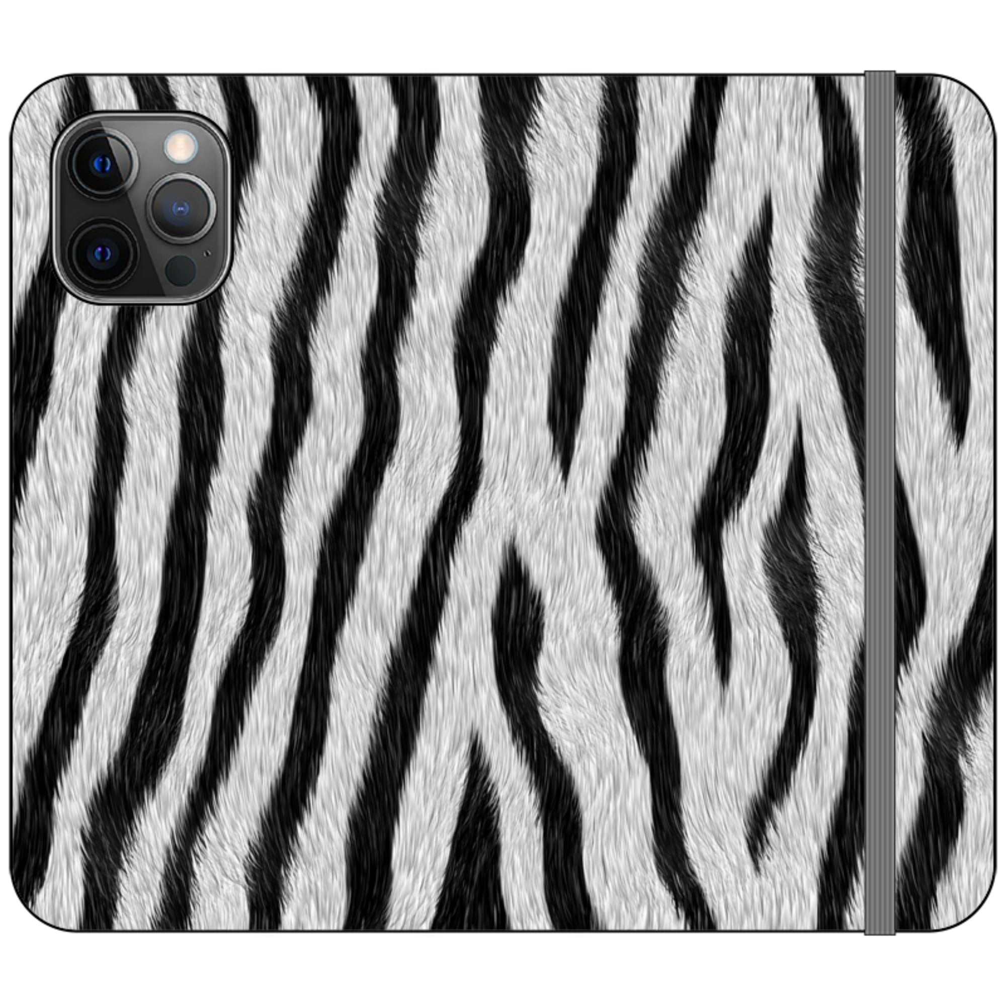 Zebra Groove - Folio Wallet Case - Finnaij