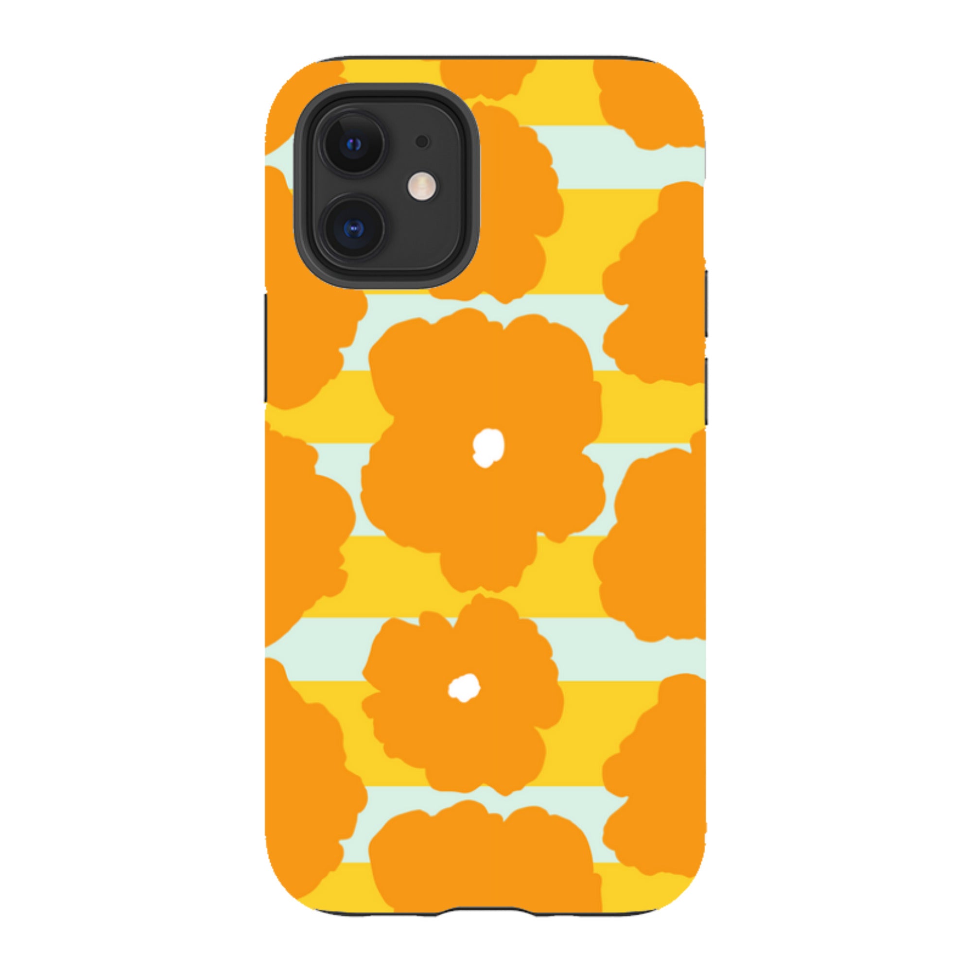 Bold Floral Orange - iPhone Tough Case