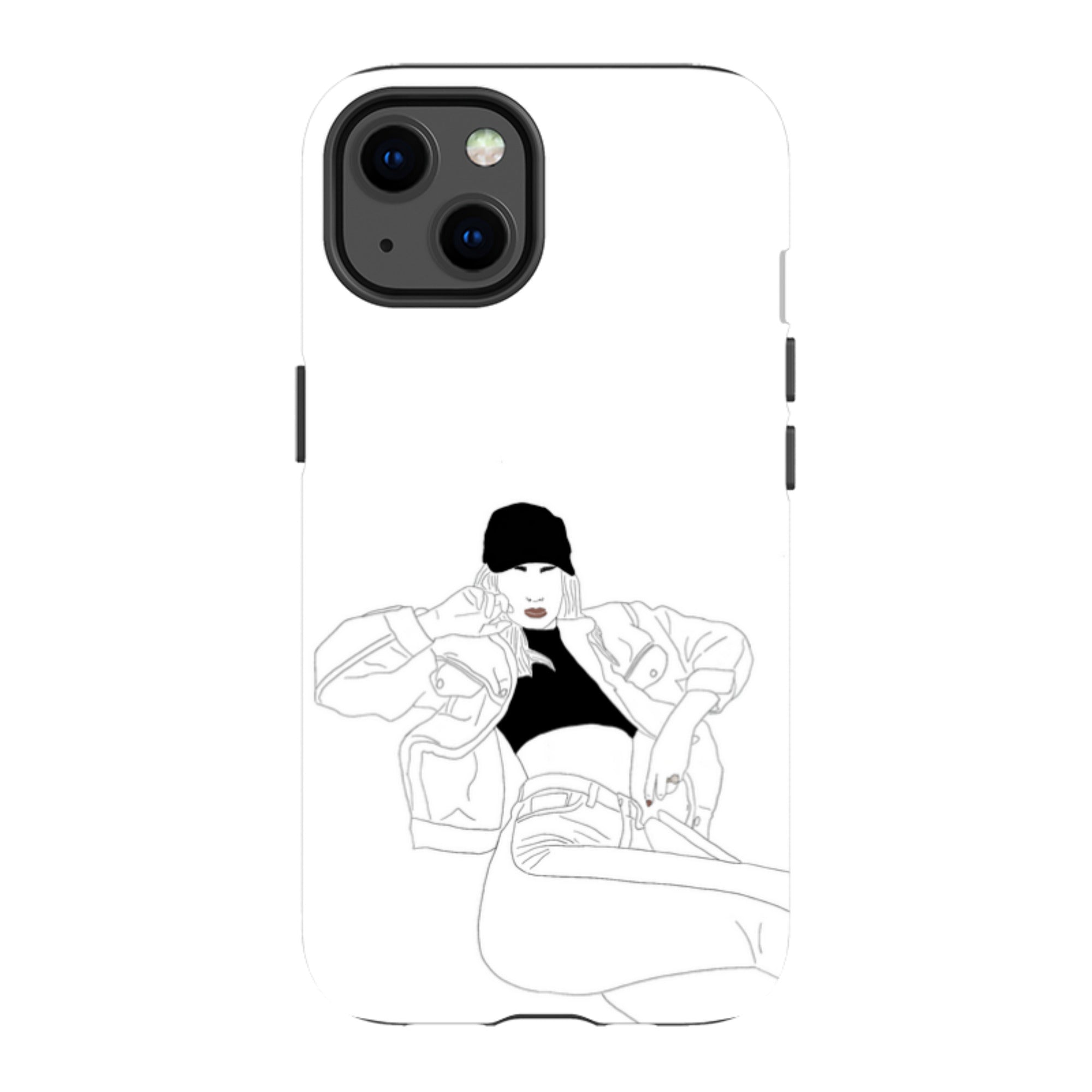 Black Cap by Keagan Haight — Apple iPhone Tough Case — Finnaij