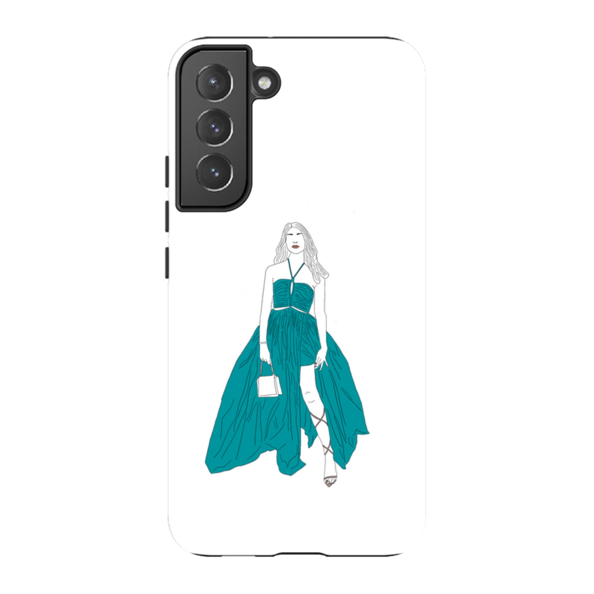 Blue Dress by Keagan Haight — Samsung Galaxy Tough Case — Finnaij