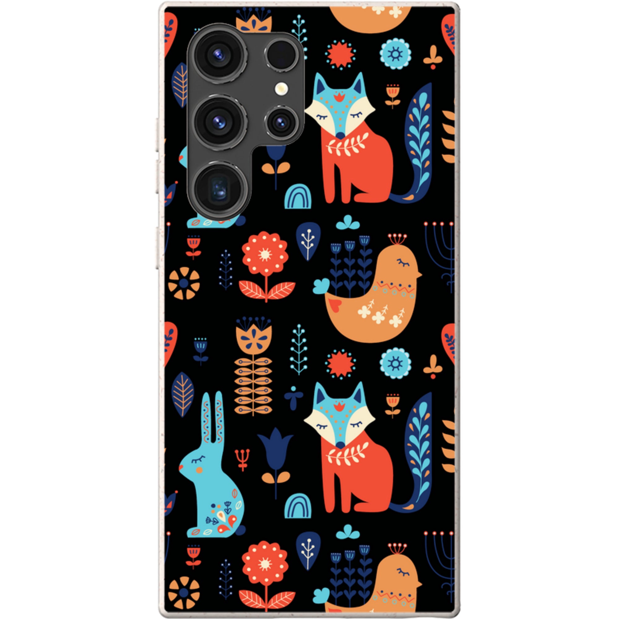 Nordic Ornament Black — Samsung Galaxy Bio-degradable Case — Finnaij