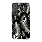 Feathers in Bloom Black — S22 Tough Case — Finnaij