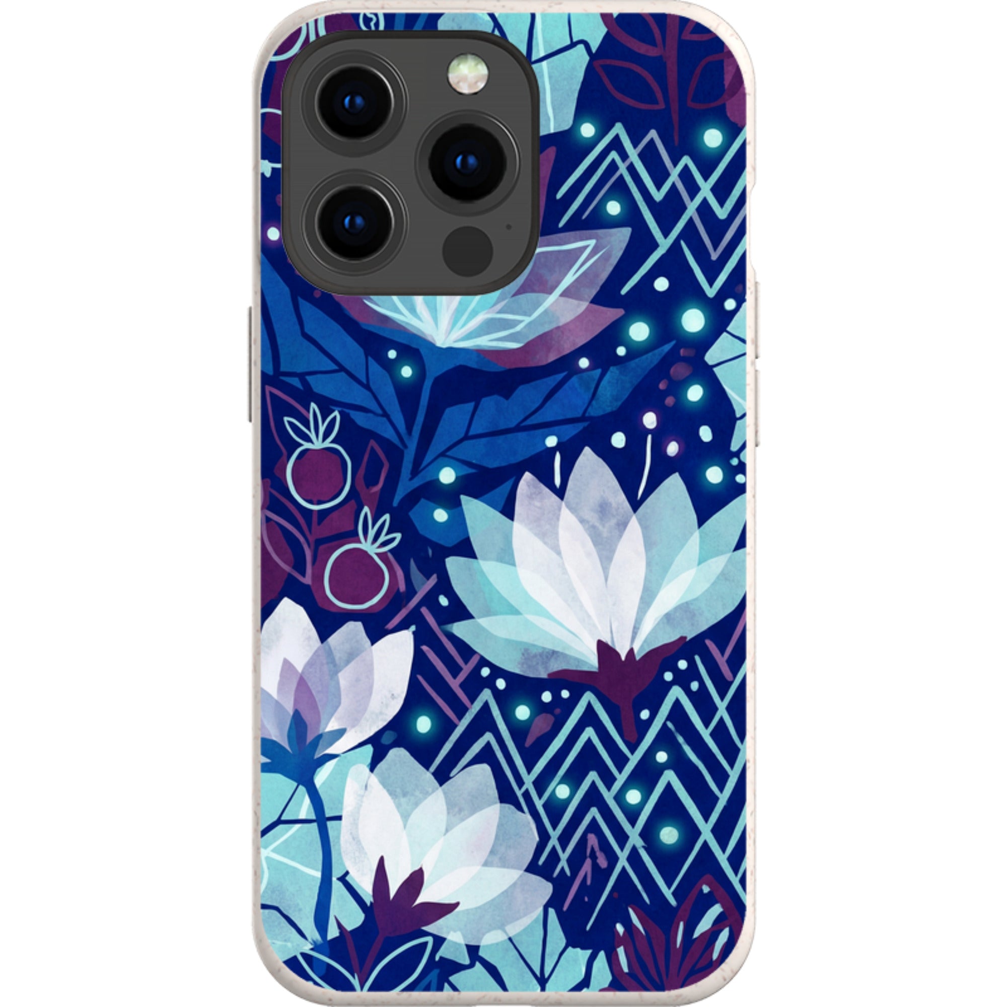 Frozen Lake Petals by Aino Kallio — iPhone 13 Pro iPhone Bio-degradable Case — Finnaij