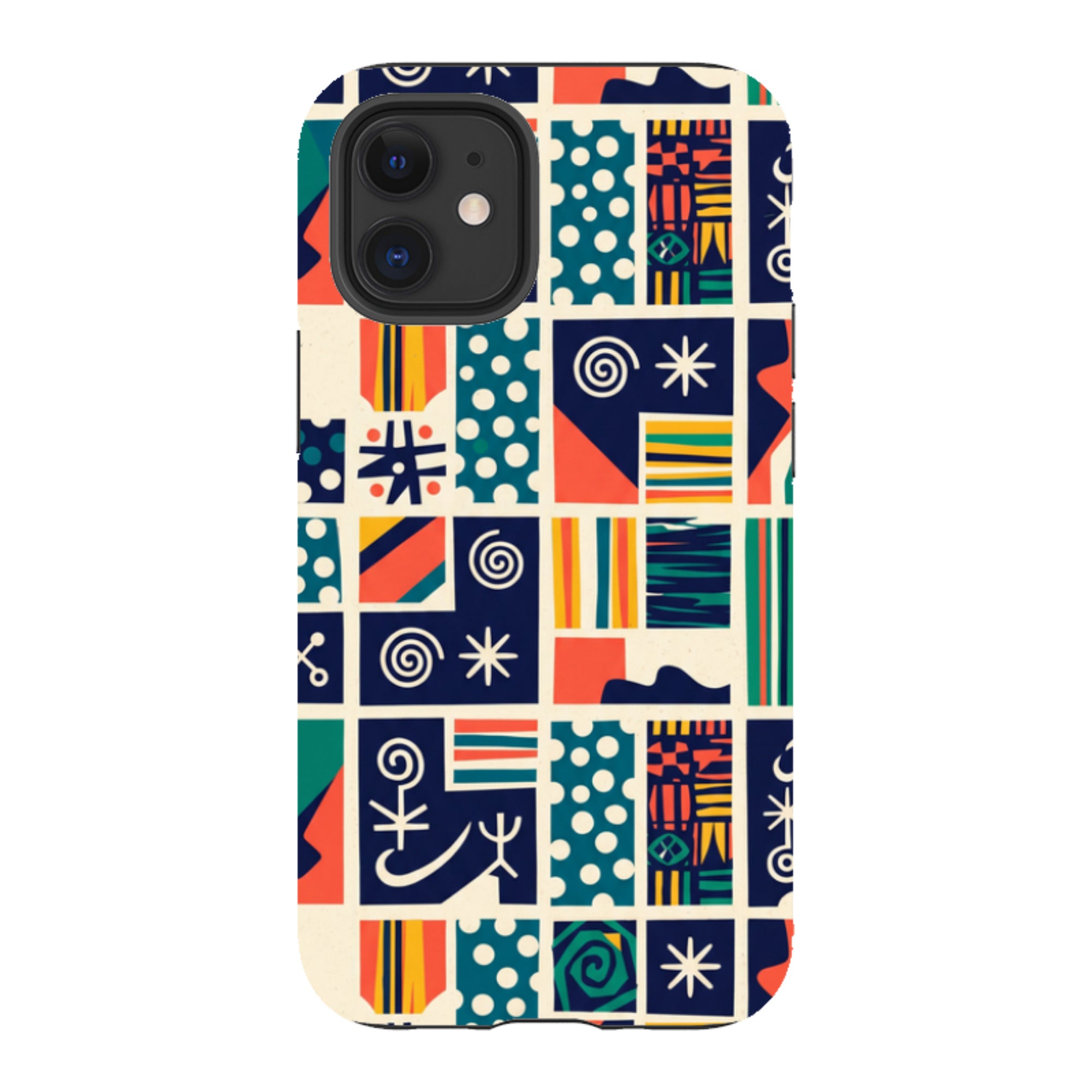 Coastal Indigo Tiles by Ada Okoye - iPhone Tough Case
