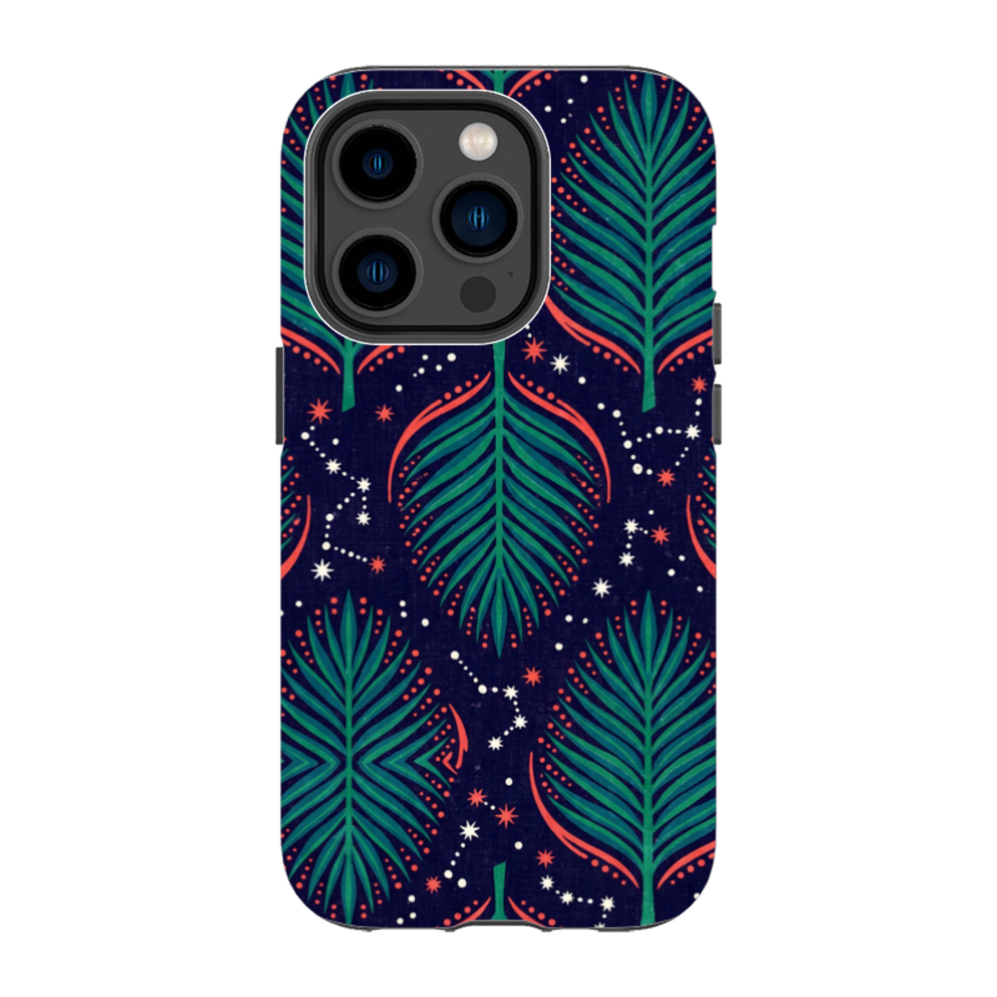 Palm Frond Constellations by Ada Okoye - iPhone Tough Case