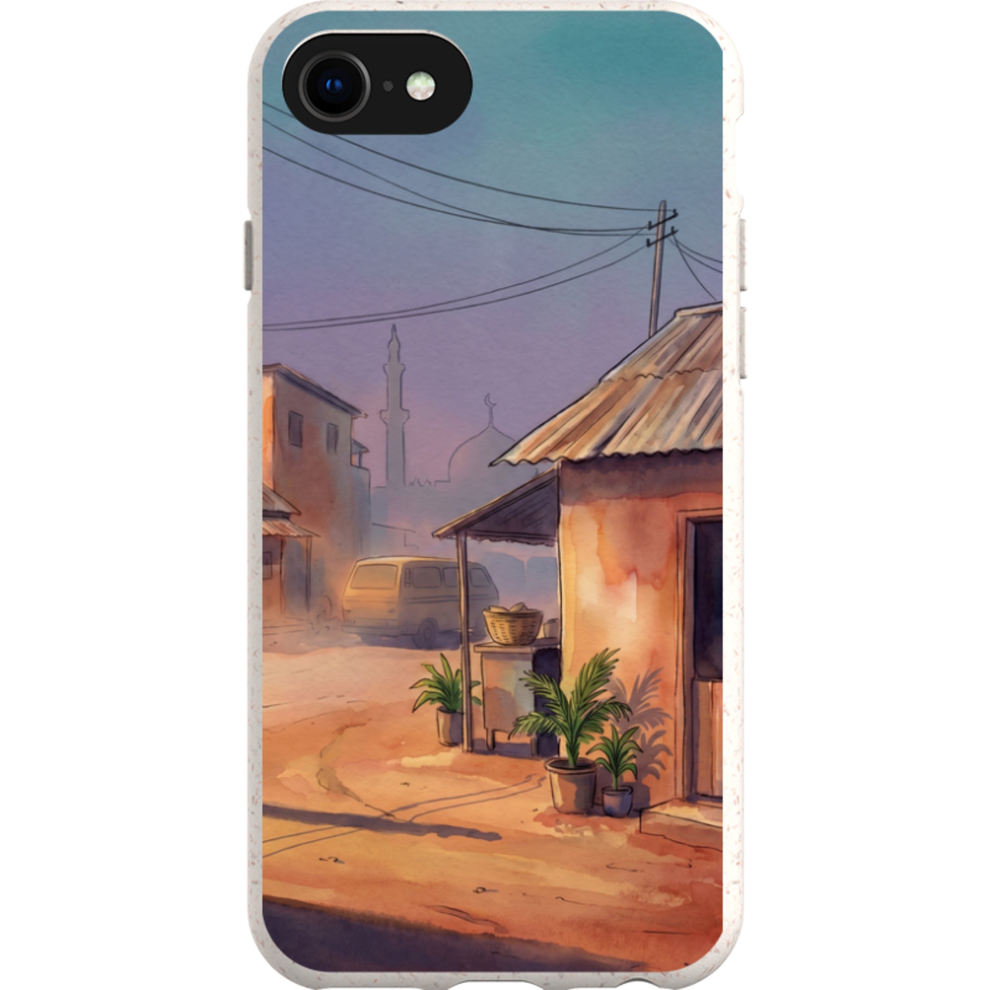 City Edge Quiet Street by Tobi Akinyemi — iPhone SE3 iPhone Bio-degradable Case — Finnaij
